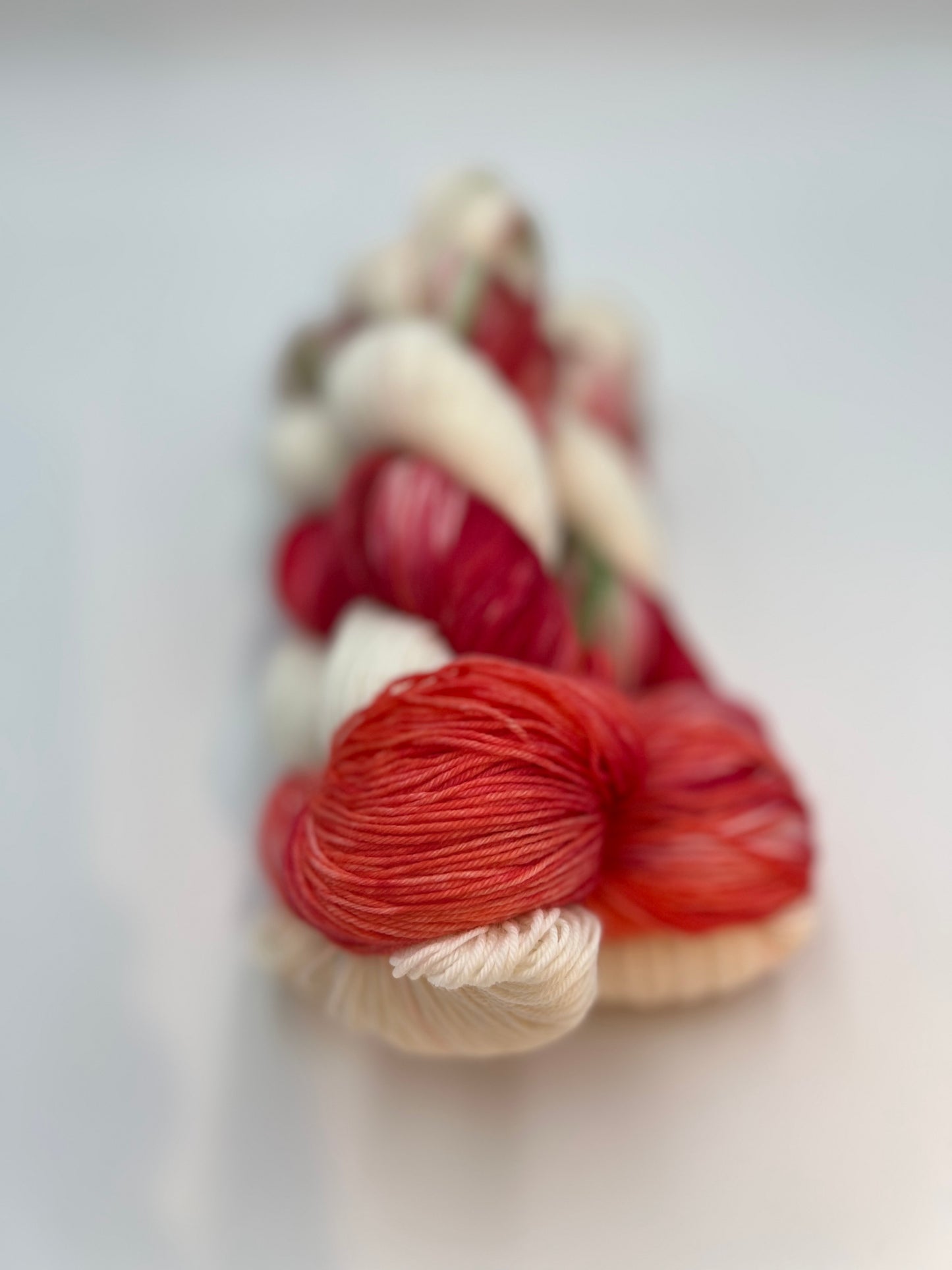 Unik Garn Assigned Pooling Sock - Rød Blomst