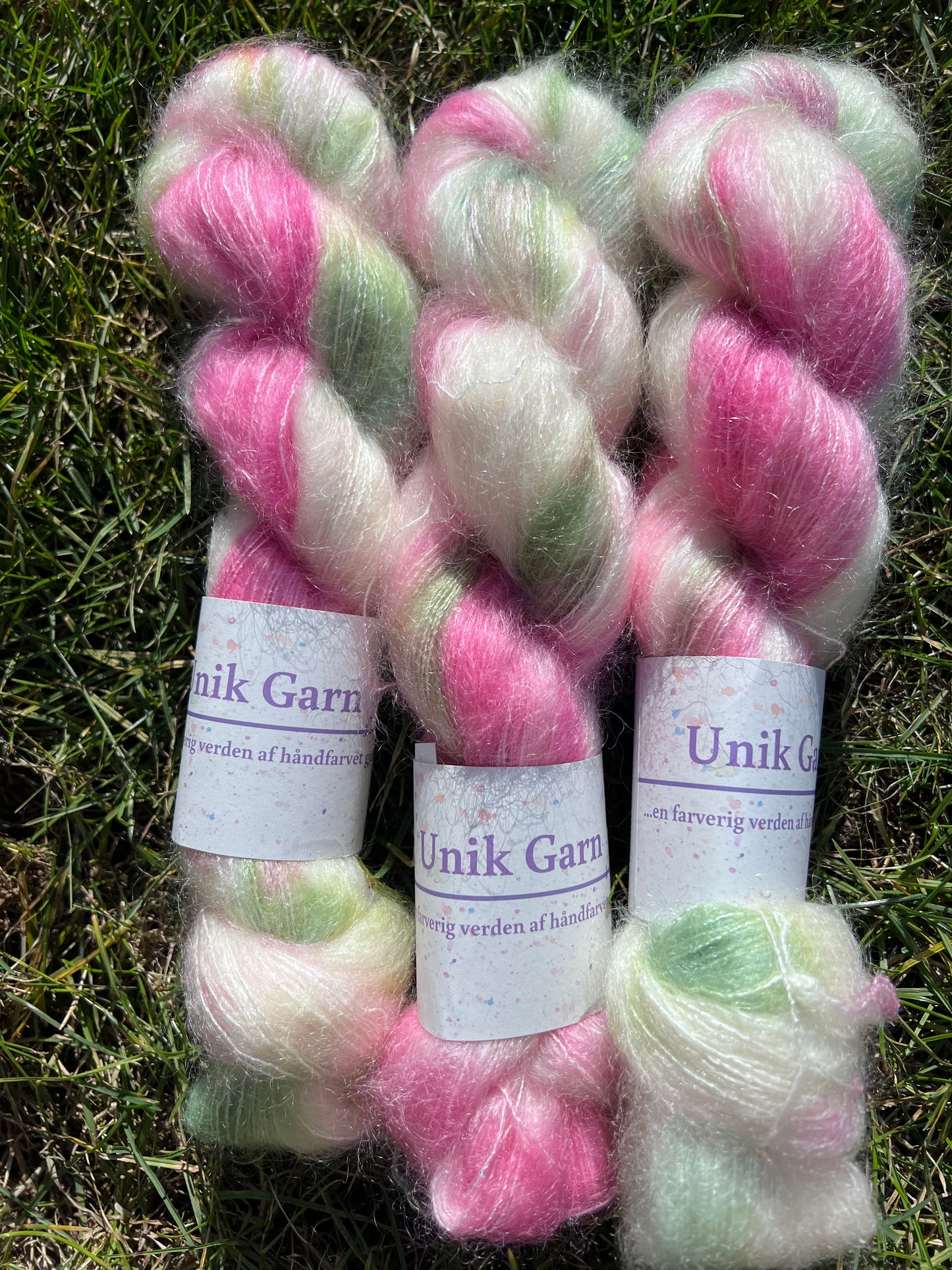Unik Garn Silk Mohair Sequin - Rose