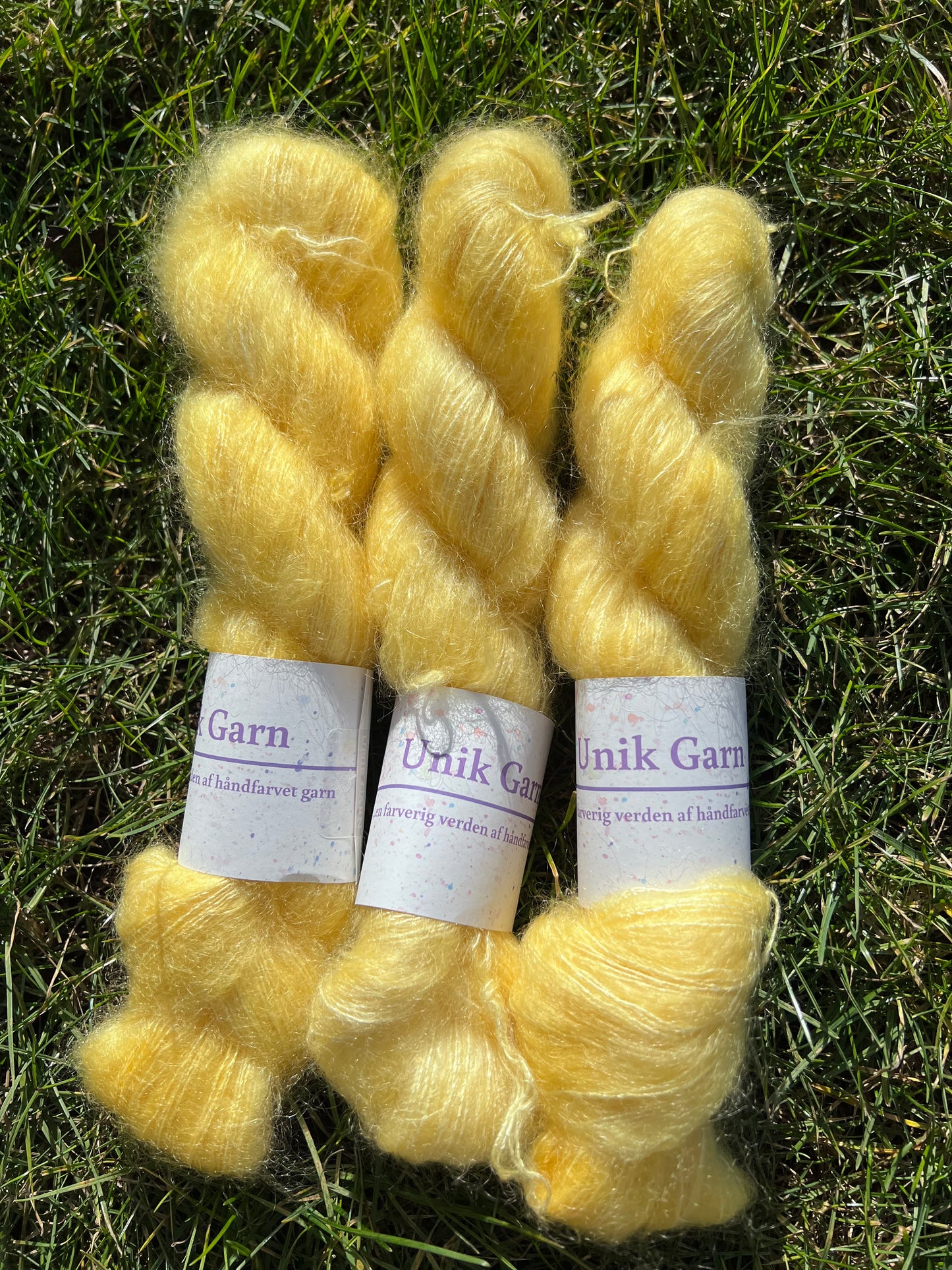 Unik Garn Silk Mohair Sequin - Sunshine
