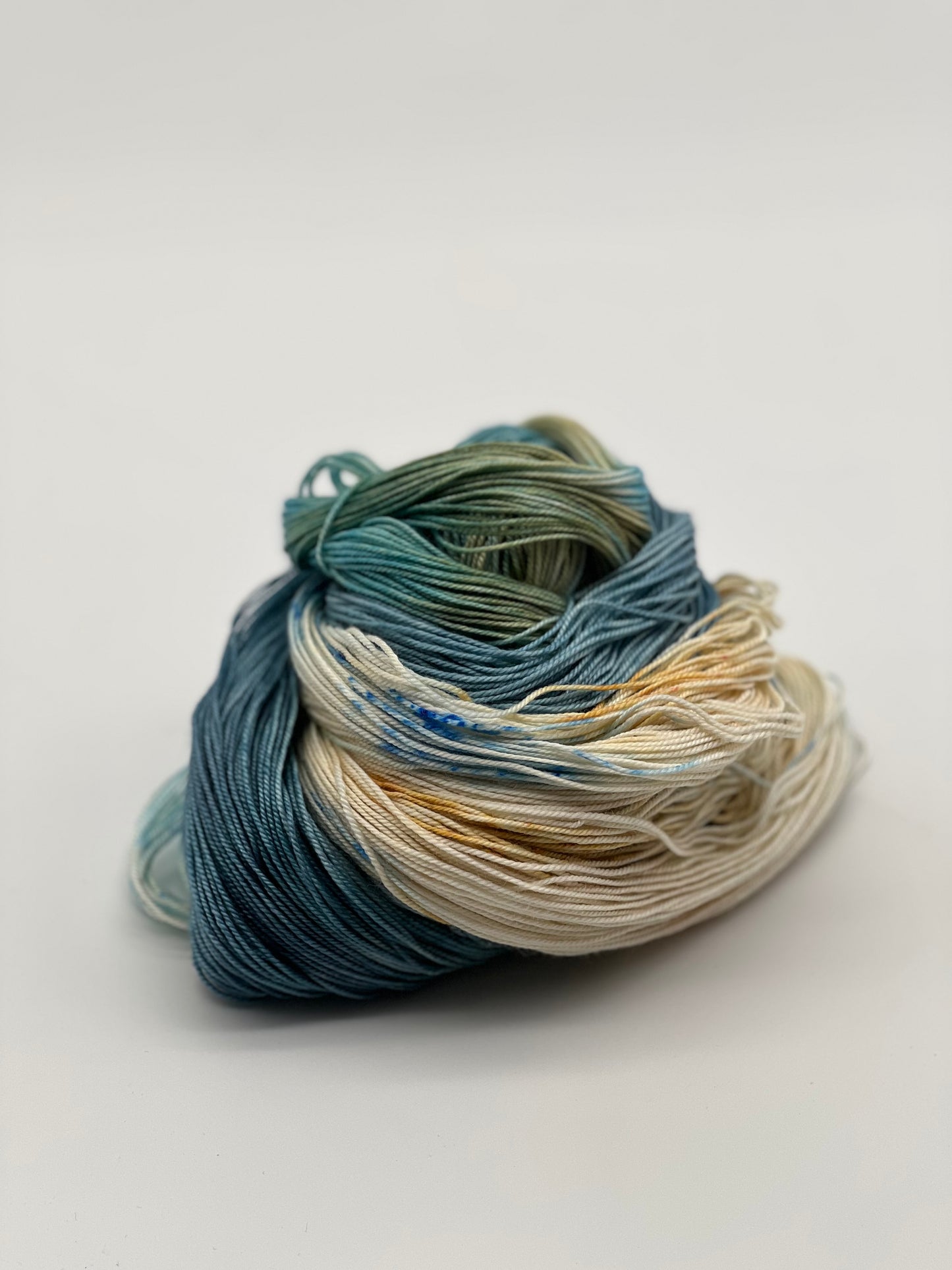 Unik Garn Cashmere/Silk - Blå Planet