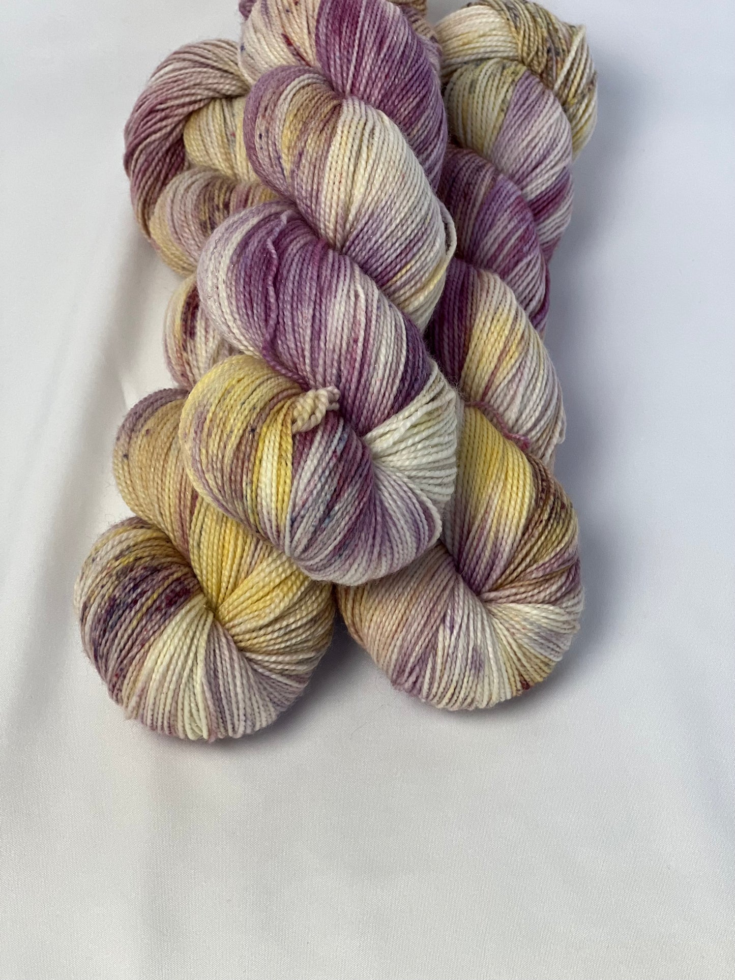 Unik Garn Glitter Sock - Vilde blomster
