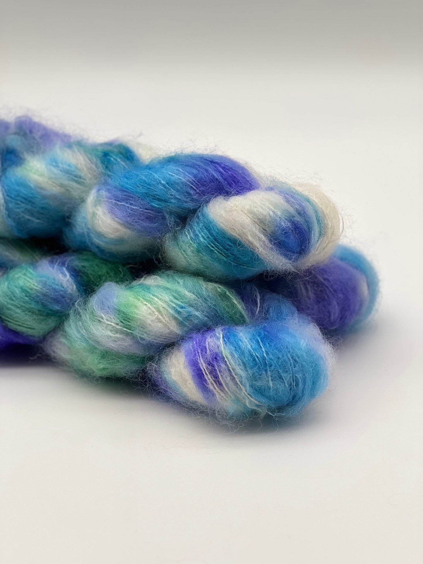 Unik Garn Fat Mohair - Blå Anemone