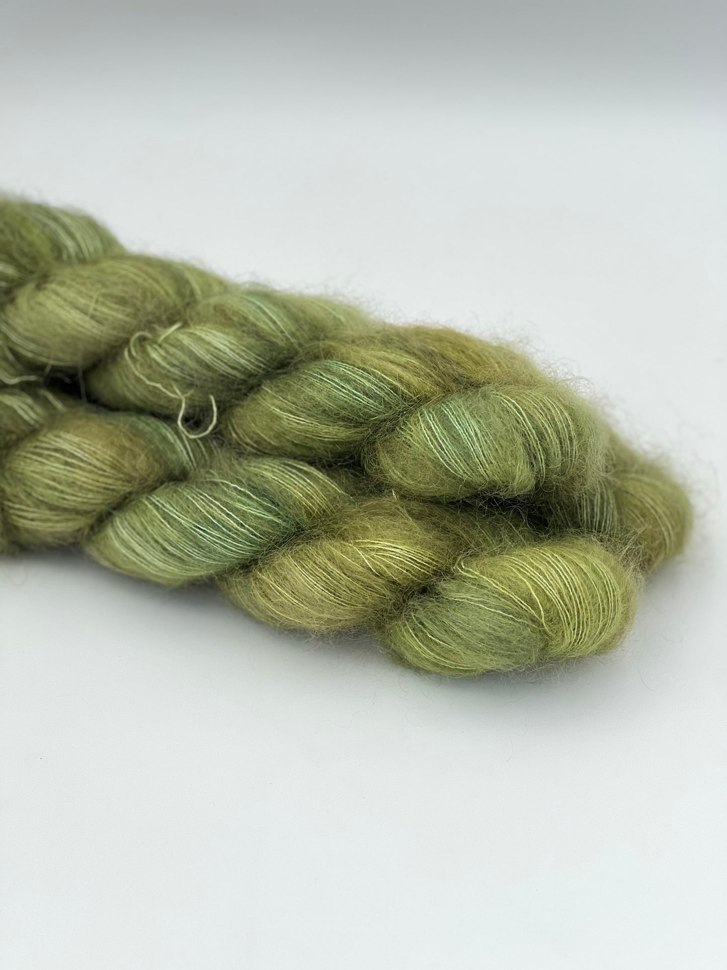 Unik Garn Silk Mohair - Oliven