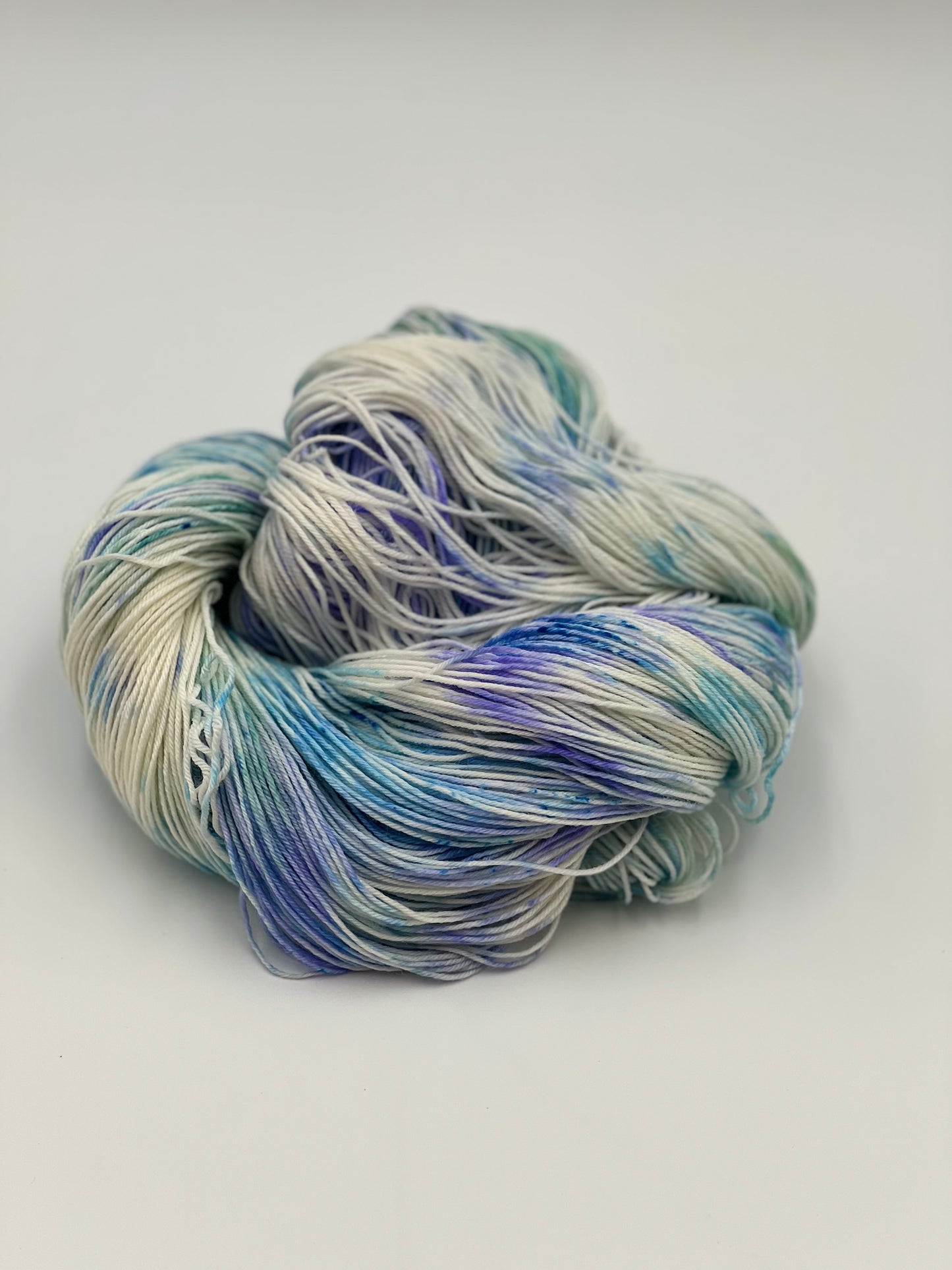 Unik Garn Sock - Blå Anemone