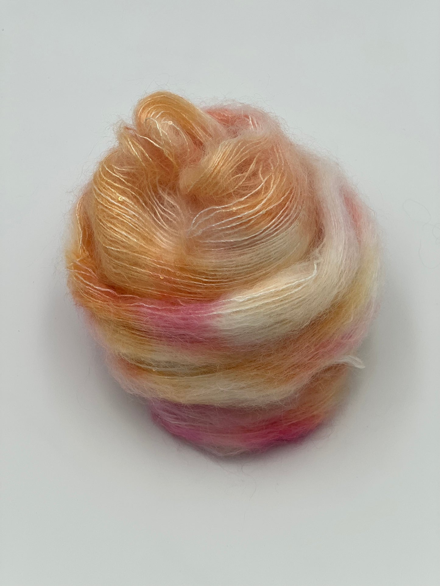 Unik Garn Silk Mohair Sequin - Melon Salat