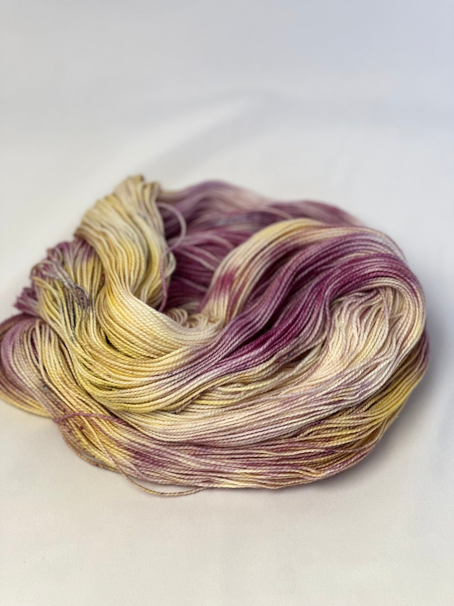 Unik Garn Glitter Sock - Vilde blomster