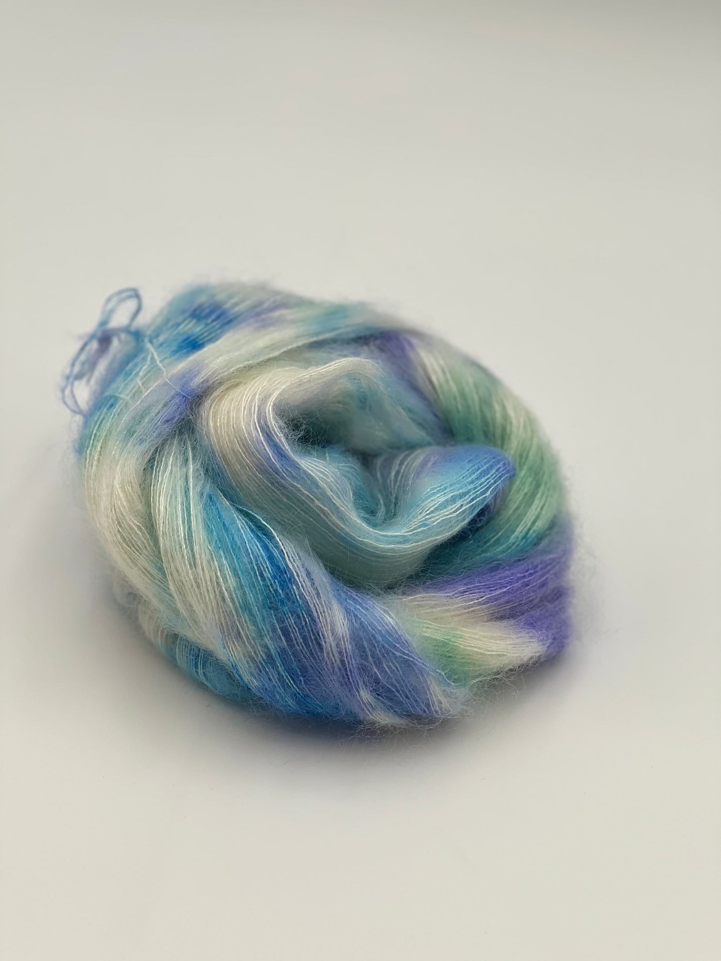 Unik Garn Silk Mohair - Blå Anemone