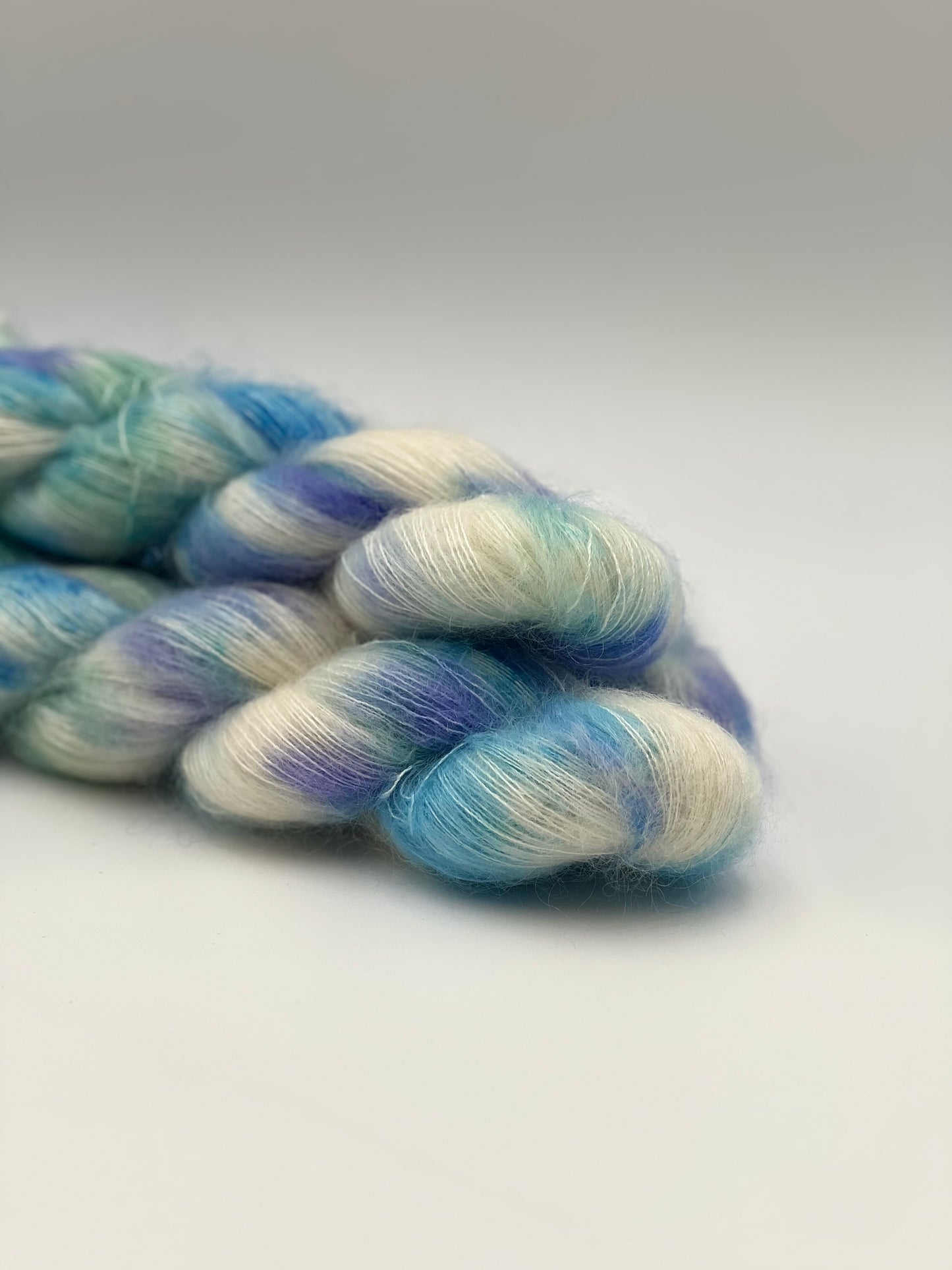 Unik Garn Silk Mohair - Blå Anemone