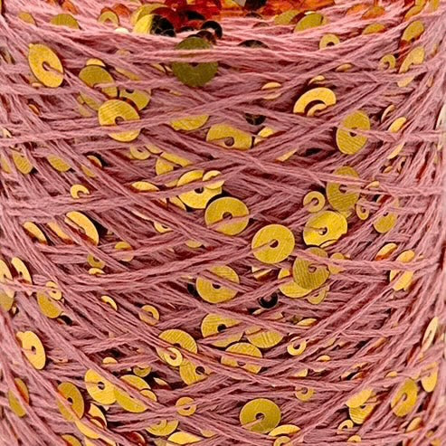 Wolle Halle Paillet Garn - Cheri Gold