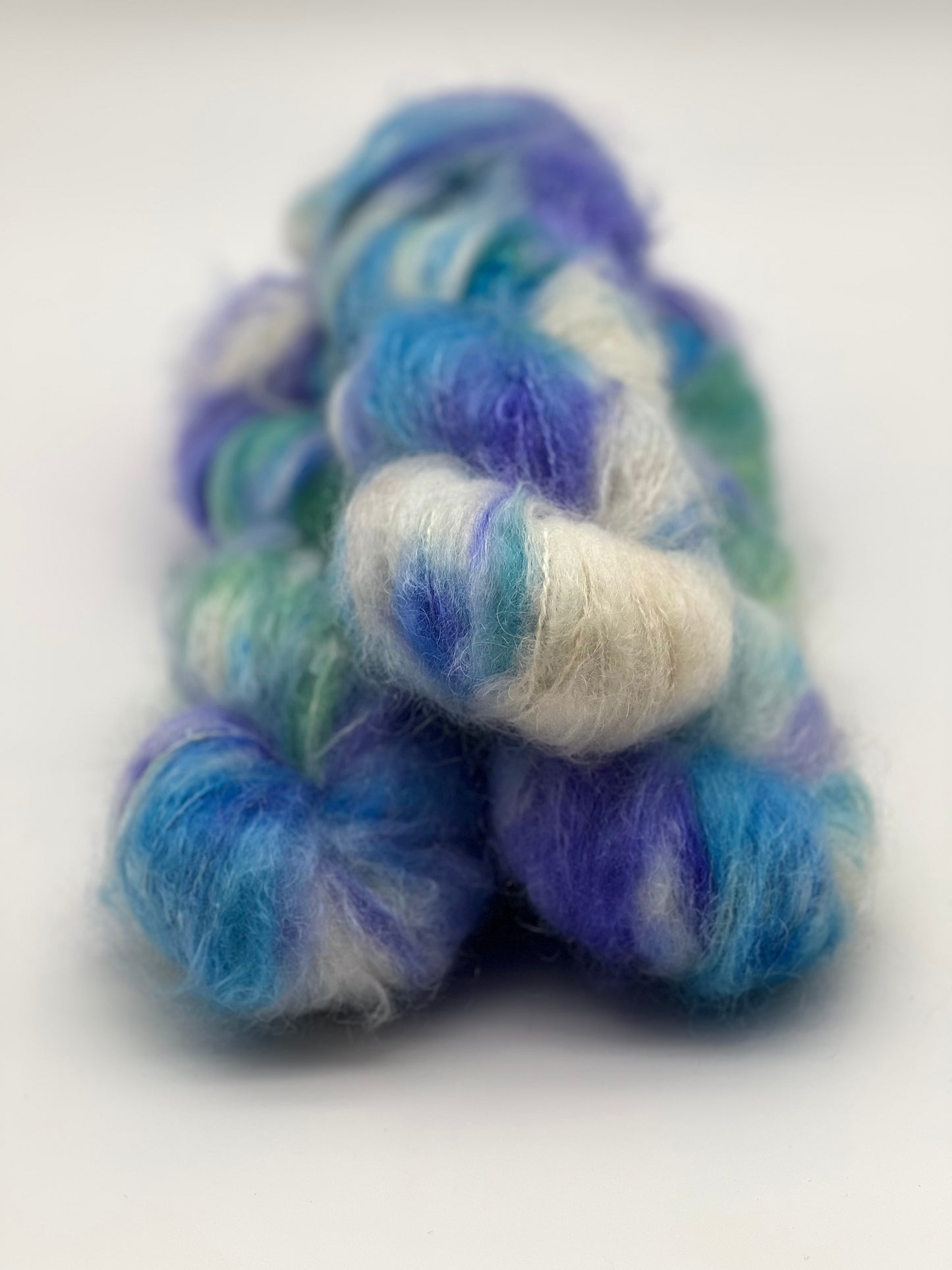 Unik Garn Fat Mohair - Blå Anemone