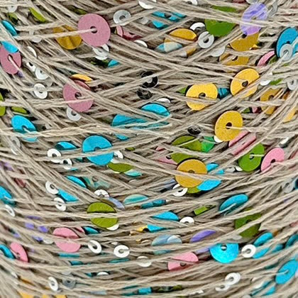 Wolle Halle Paillet Garn - Rose Anemone