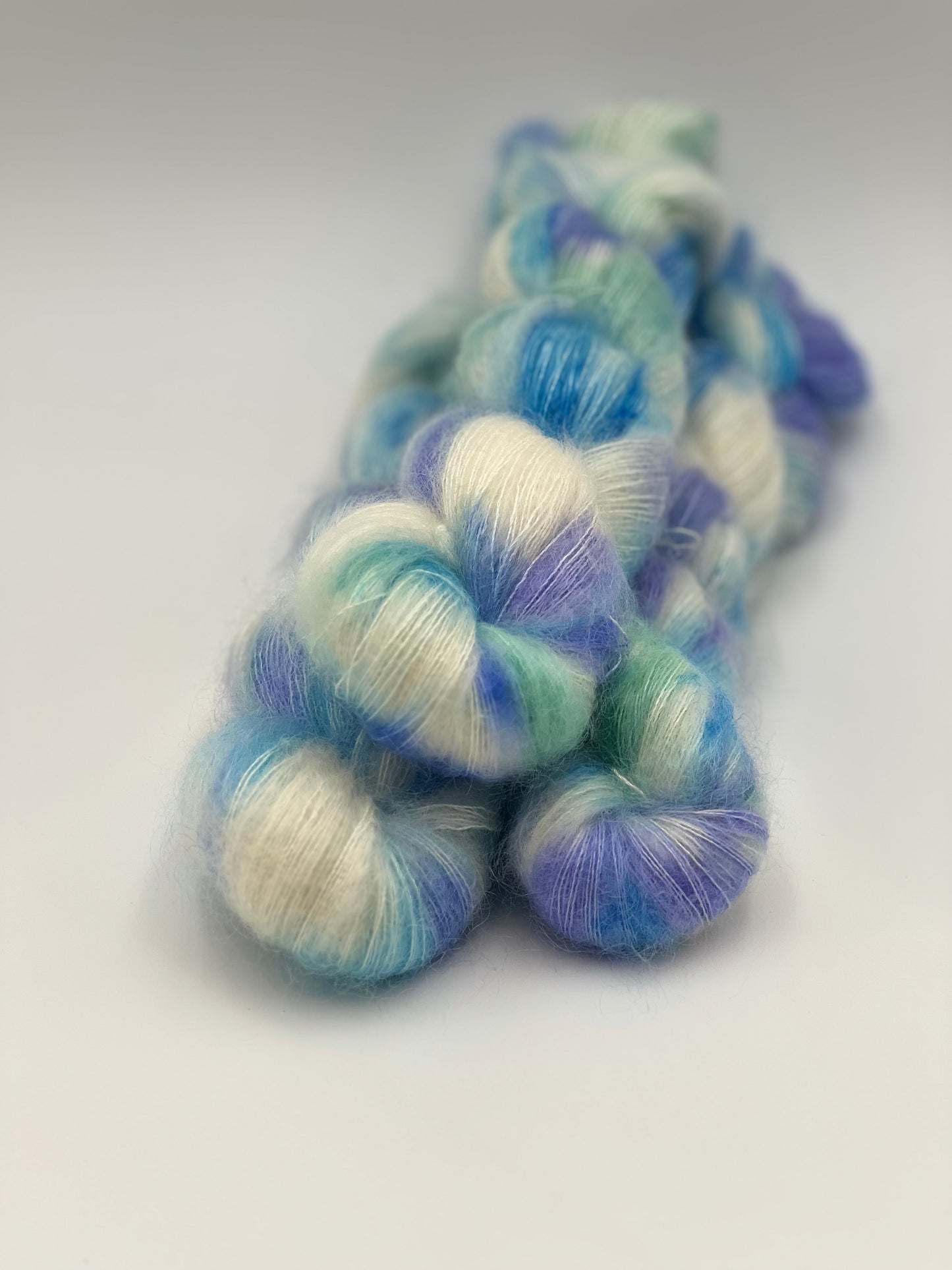 Unik Garn Silk Mohair - Blå Anemone