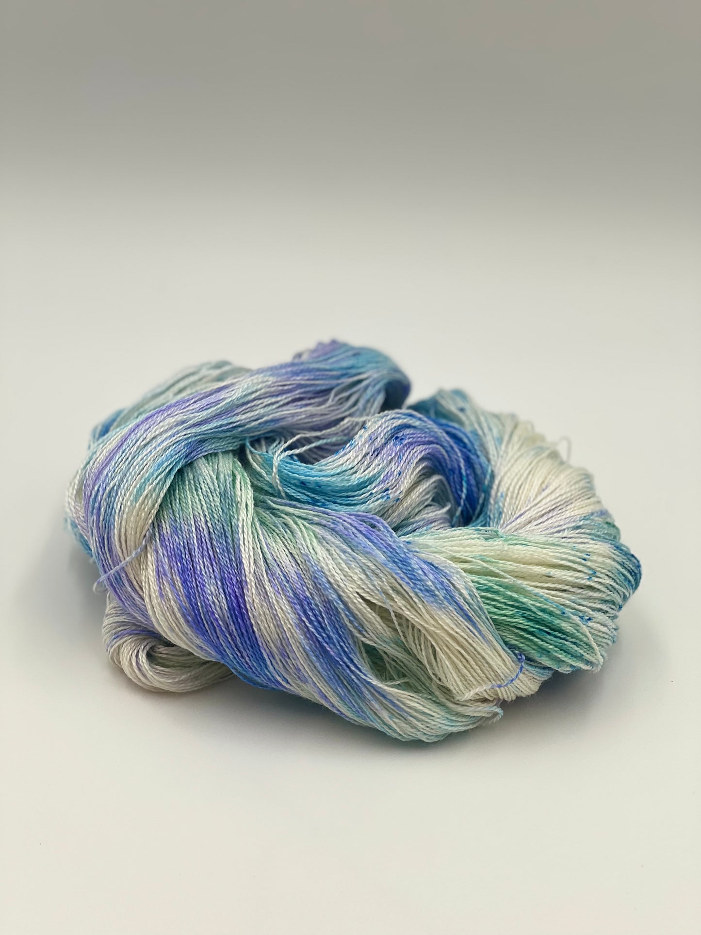 Unik Garn Silk Lace - Blå Anemone