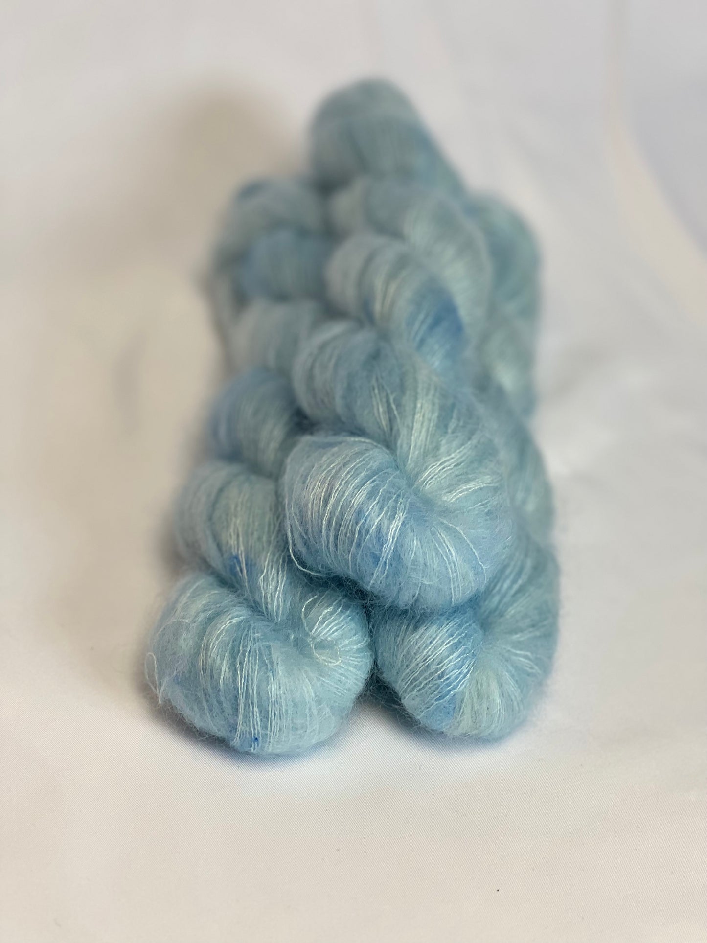 Unik Garn Silk Mohair - Isblå