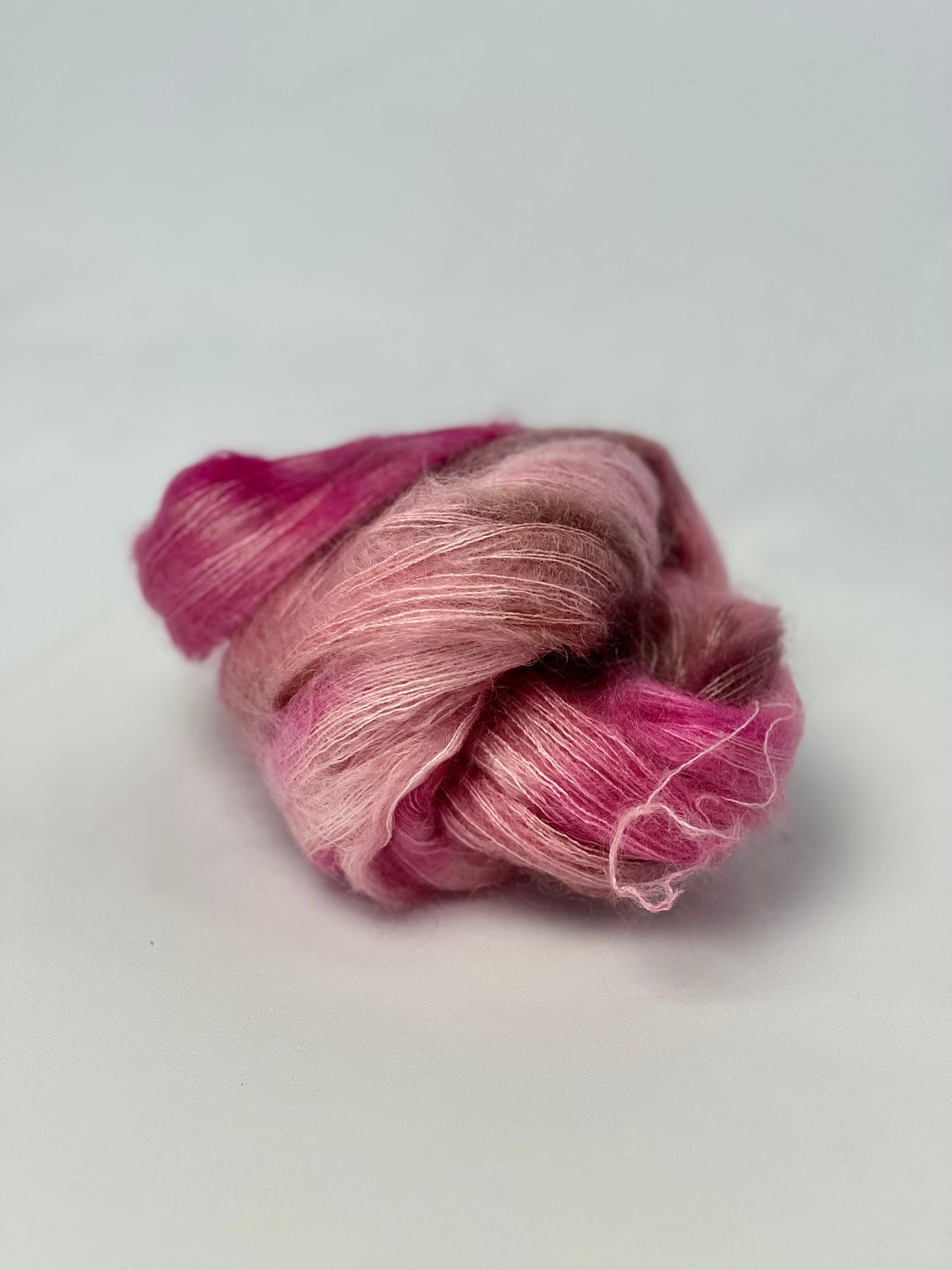 Unik Garn Silk Mohair - Hindbær Drøm