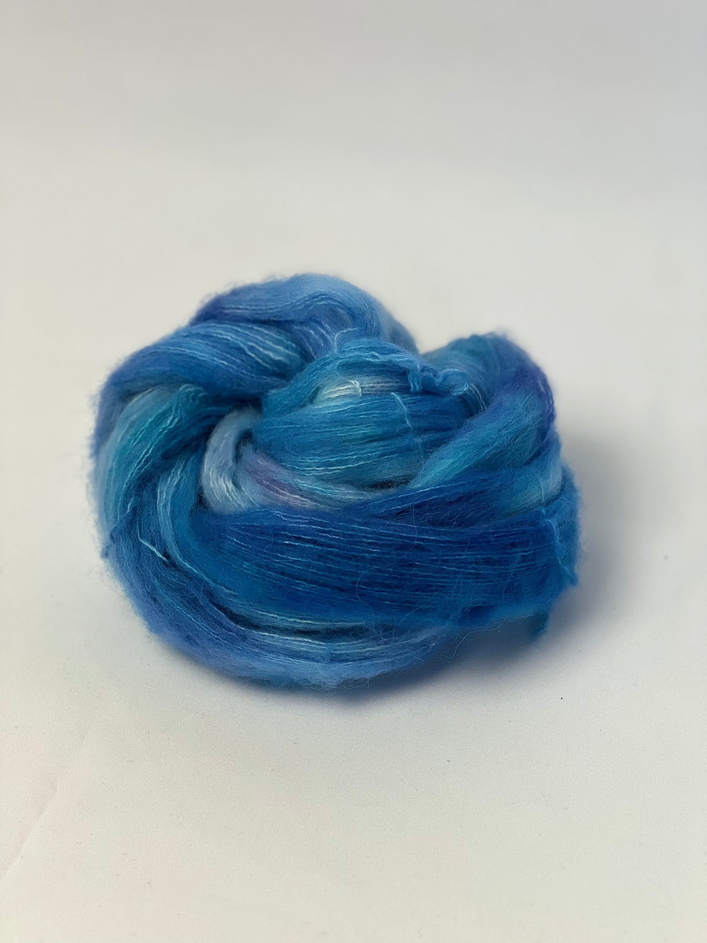 Unik Garn Delux Fluff - Blå Delfin