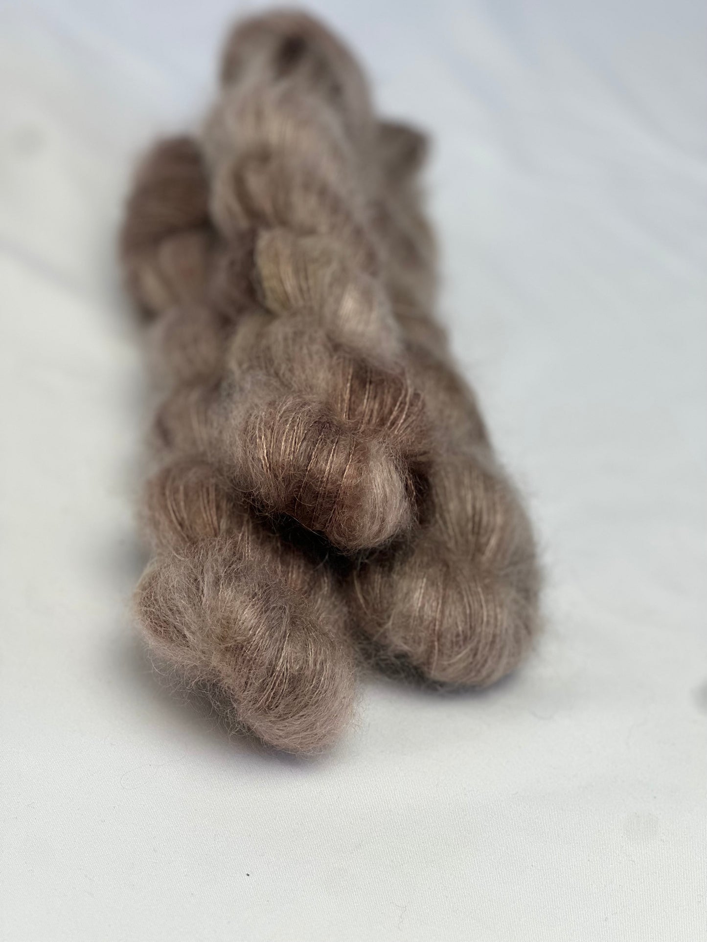 Unik Garn Silk Mohair - Nødde Brun
