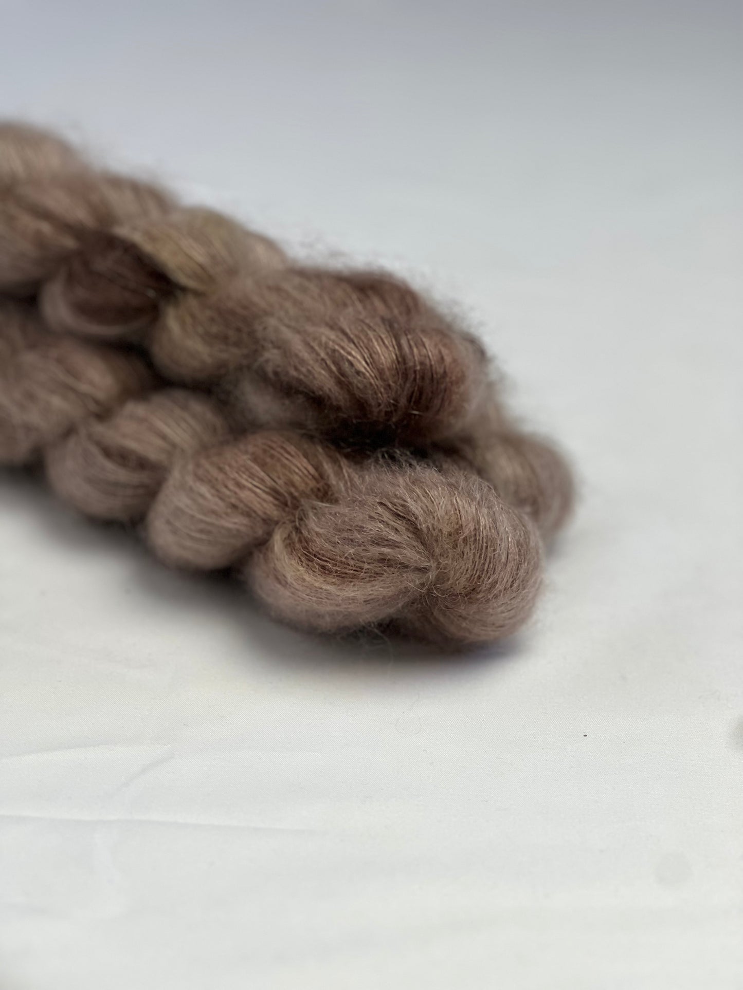 Unik Garn Silk Mohair - Nødde Brun