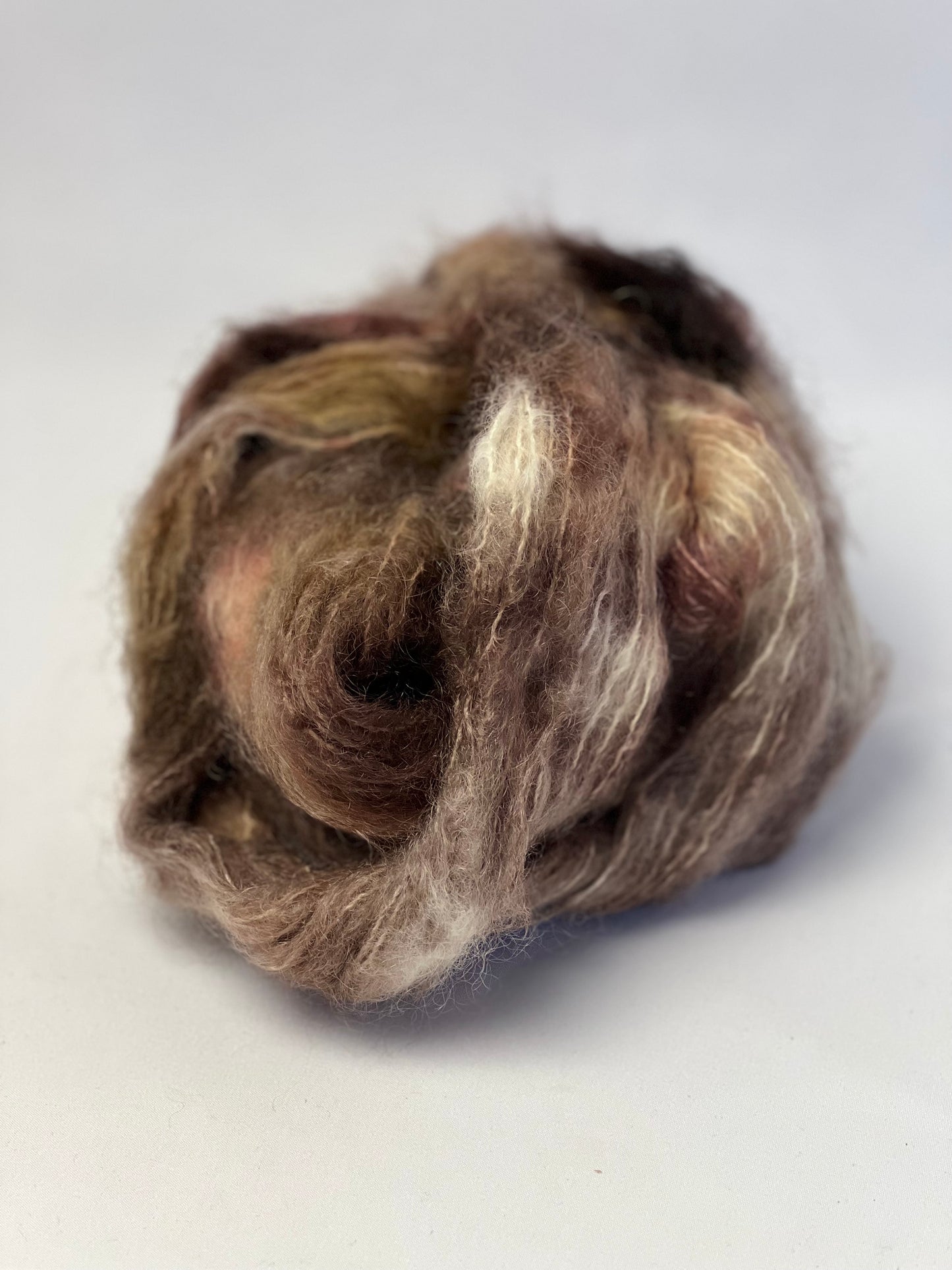 Unik Garn Fat Mohair - Chokolade Blomst