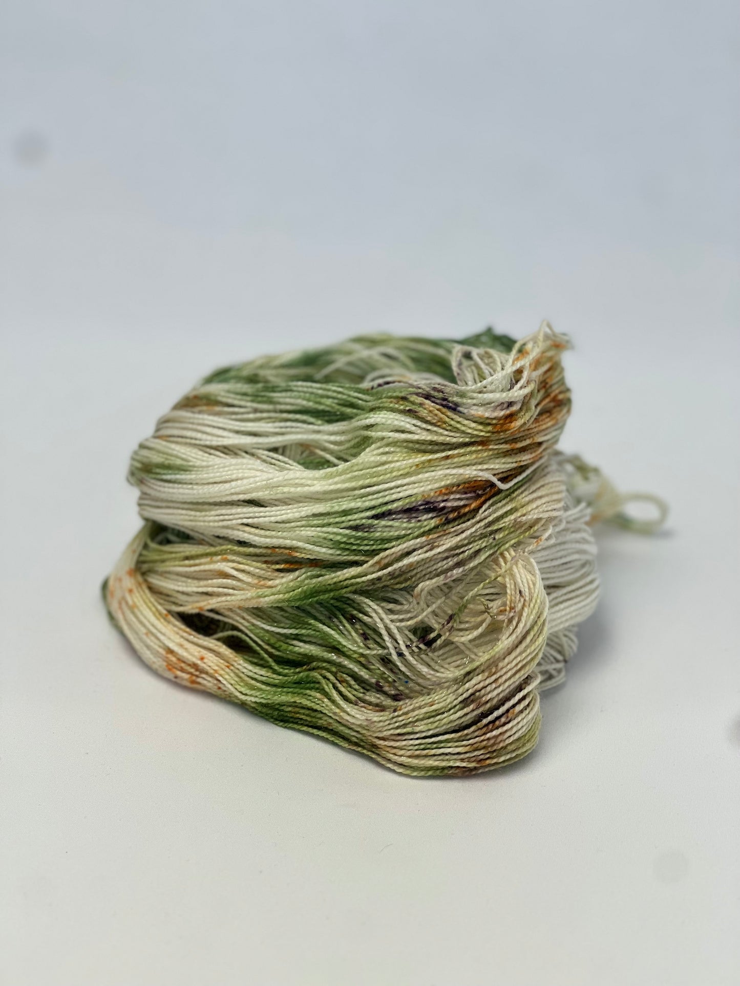 Unik Garn Glitter Sock - Green Star