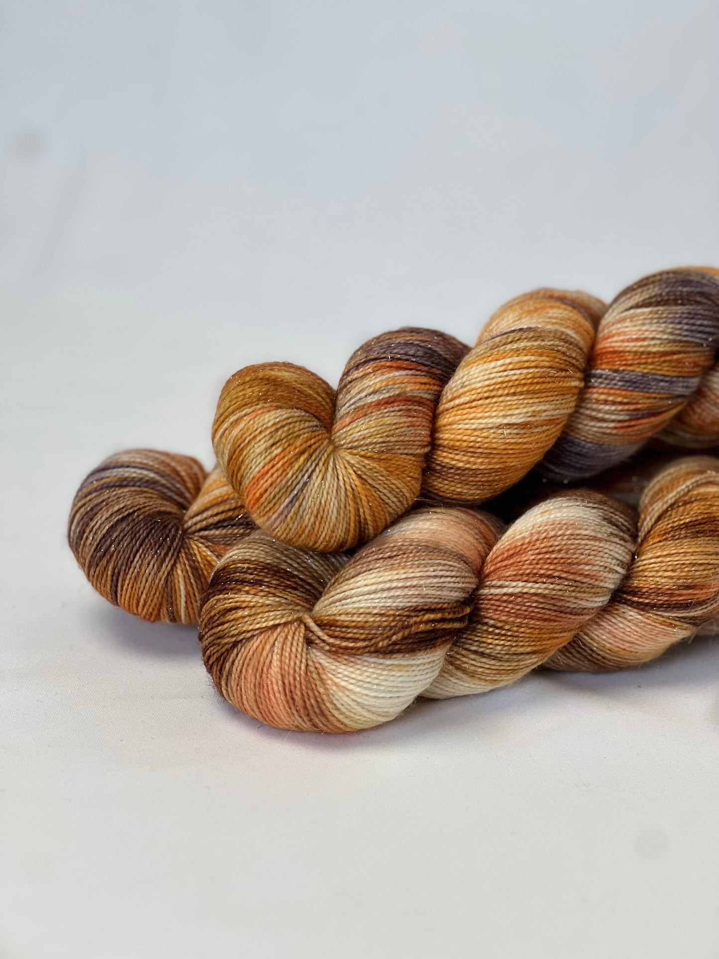 Unik Garn Glitter Sock - Rust