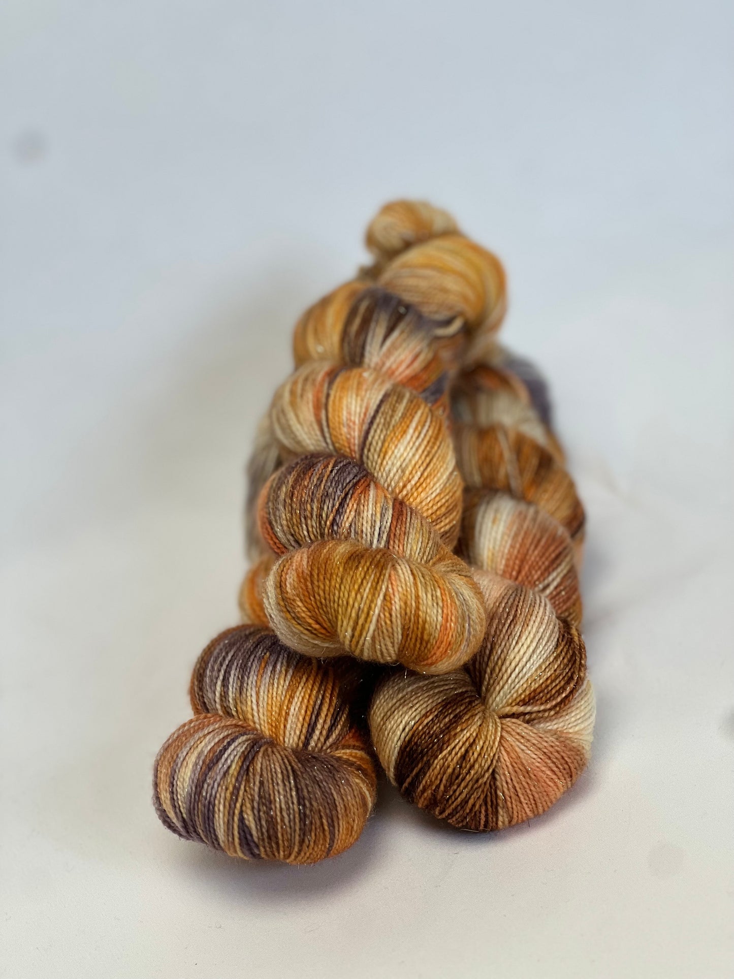 Unik Garn Glitter Sock - Rust