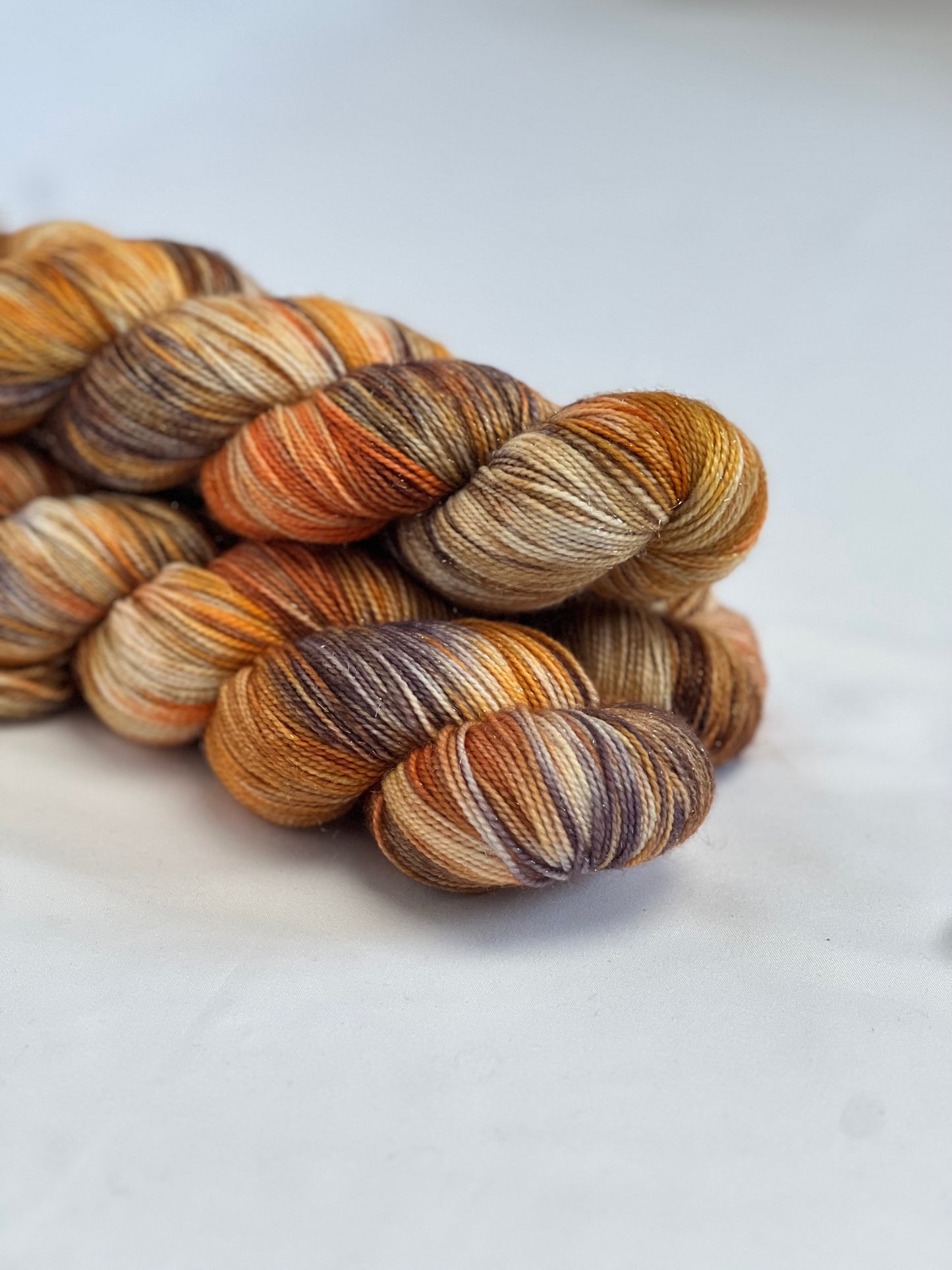 Unik Garn Glitter Sock - Rust