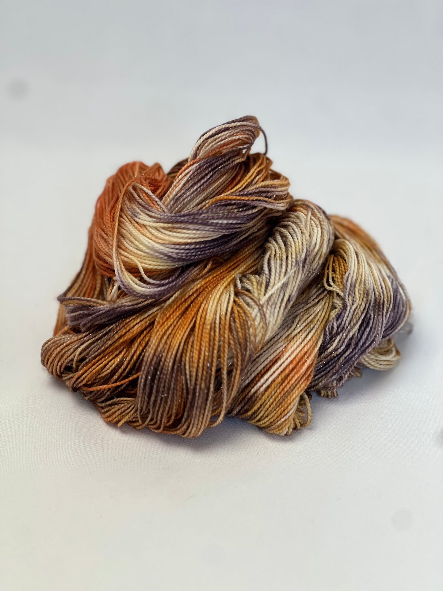 Unik Garn Glitter Sock - Rust