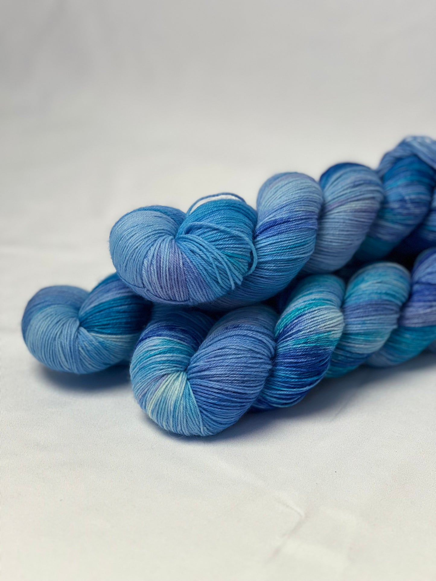 Unik Garn Sock - Blå Delfin