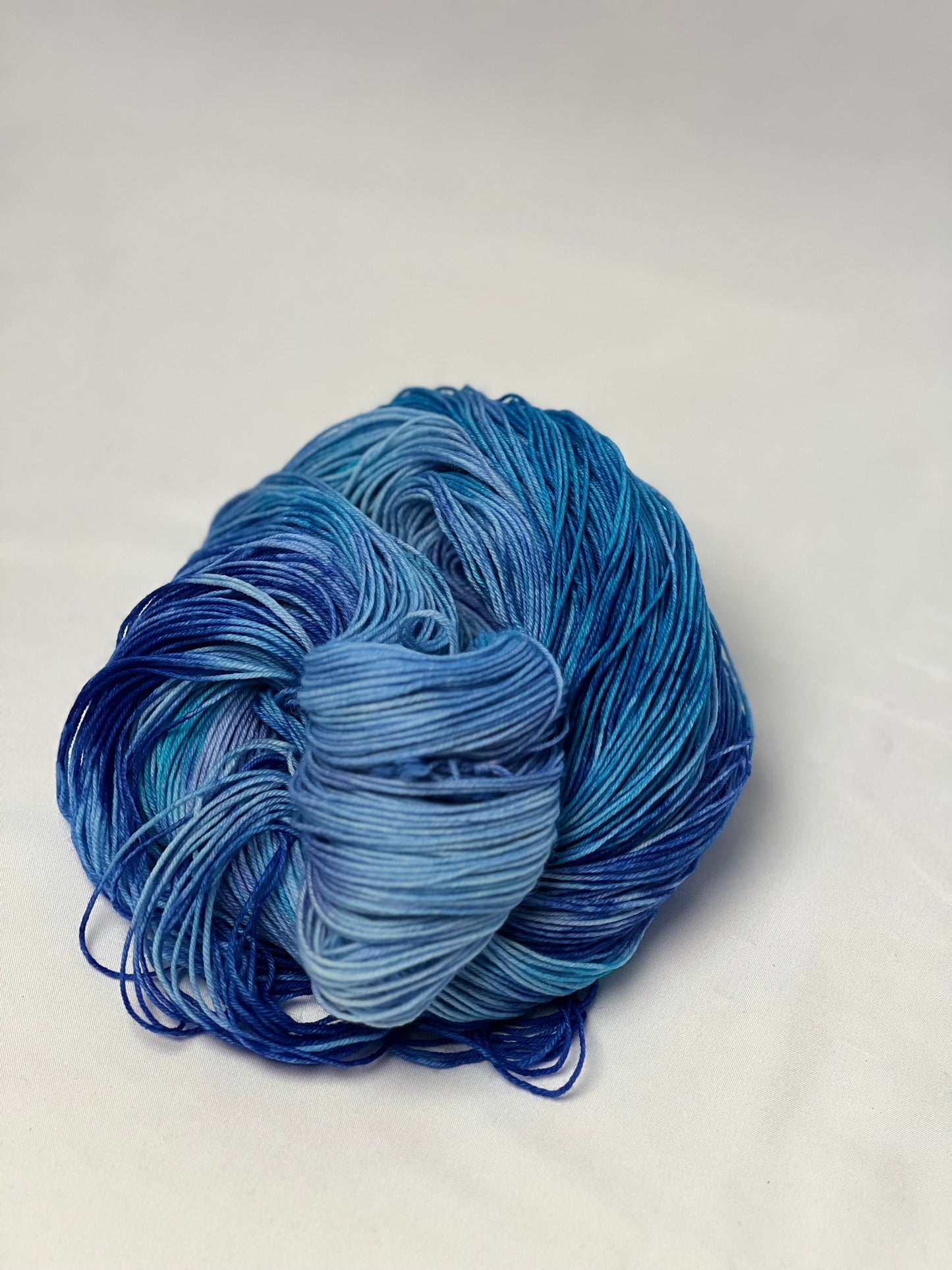 Unik Garn Sock - Blå Delfin