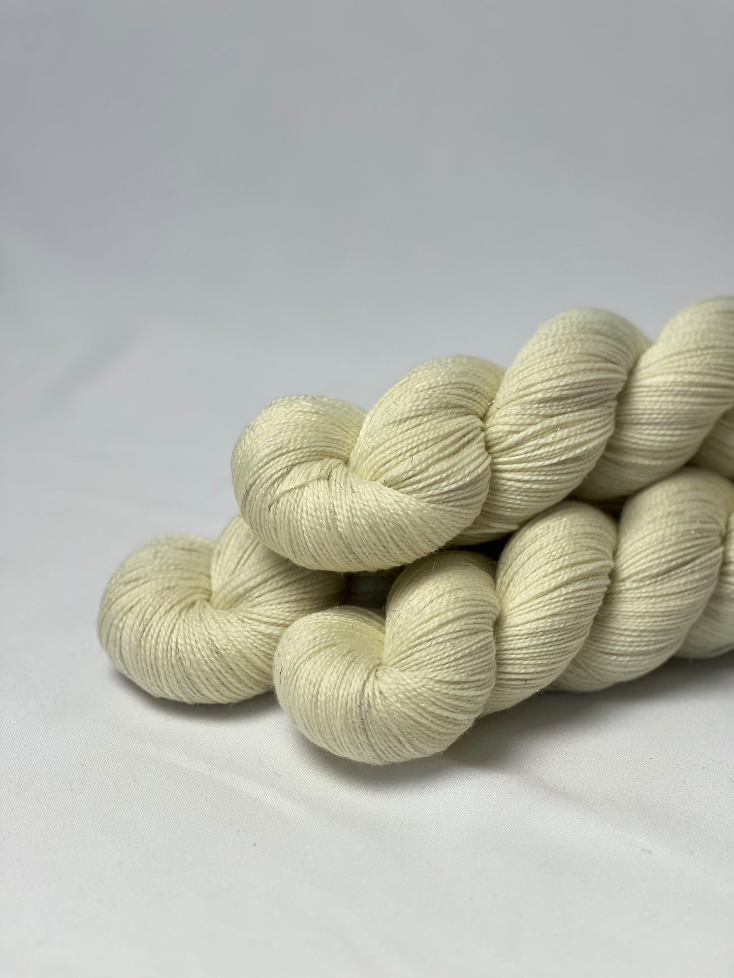 Unik Garn Glitter Sock - Ufarvet