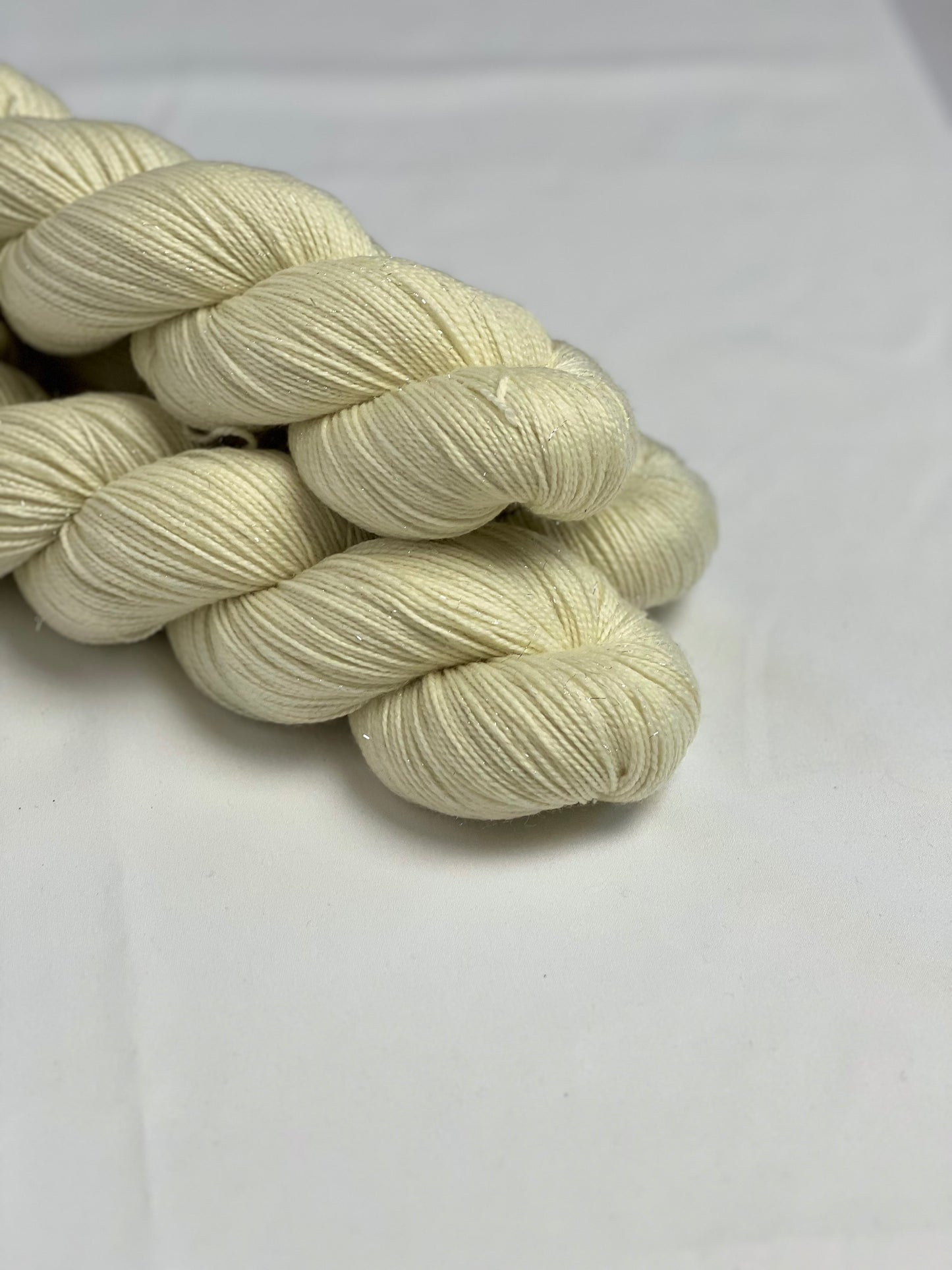 Unik Garn Glitter Sock - Ufarvet
