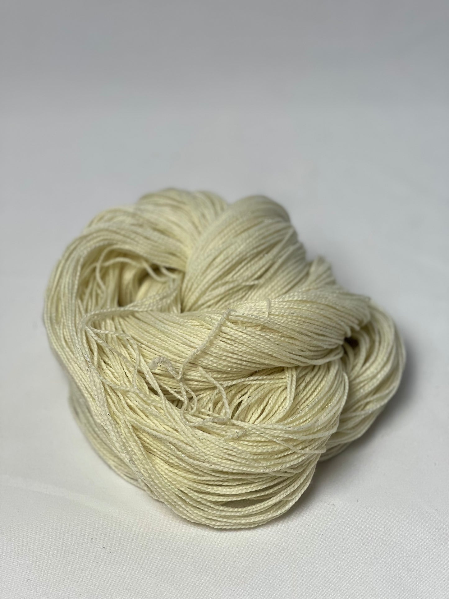Unik Garn Glitter Sock - Ufarvet