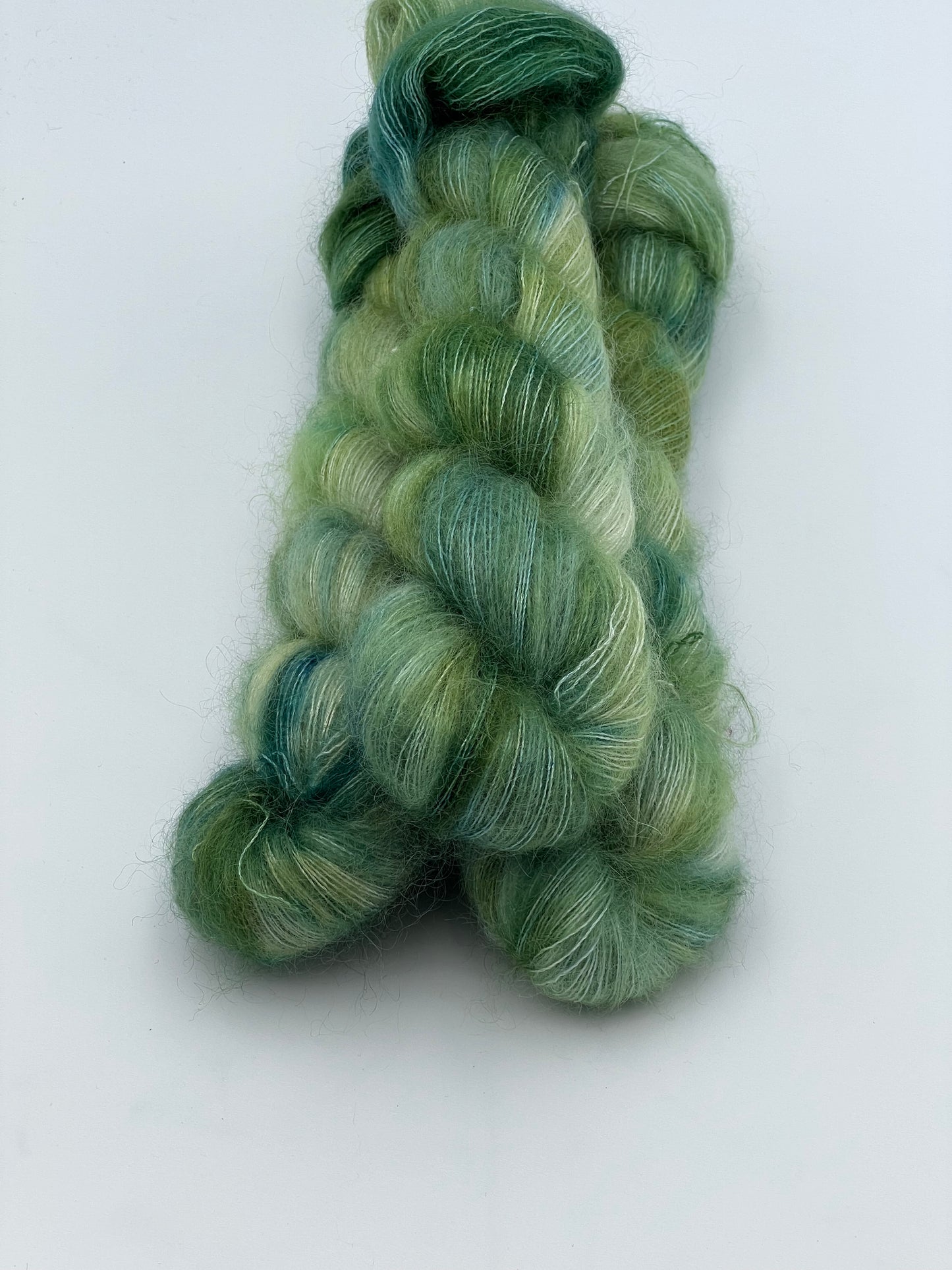 Unik Garn Silk Mohair - Grønne Blade