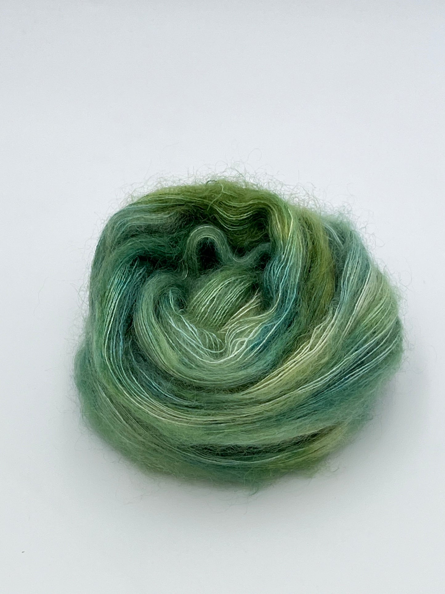 Unik Garn Silk Mohair - Grønne Blade