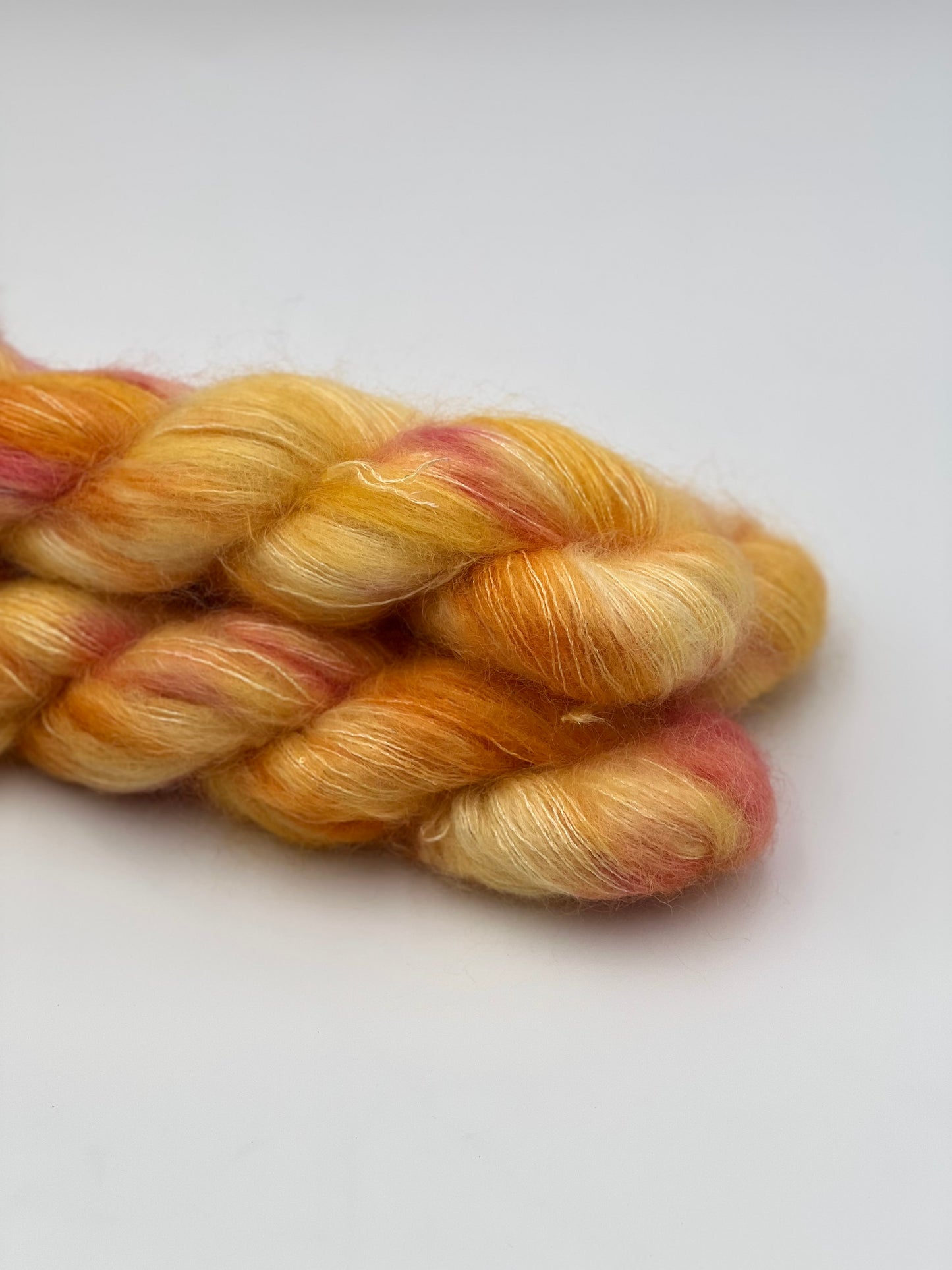 Unik Garn Silk Mohair Sequin  - Kanariefugl