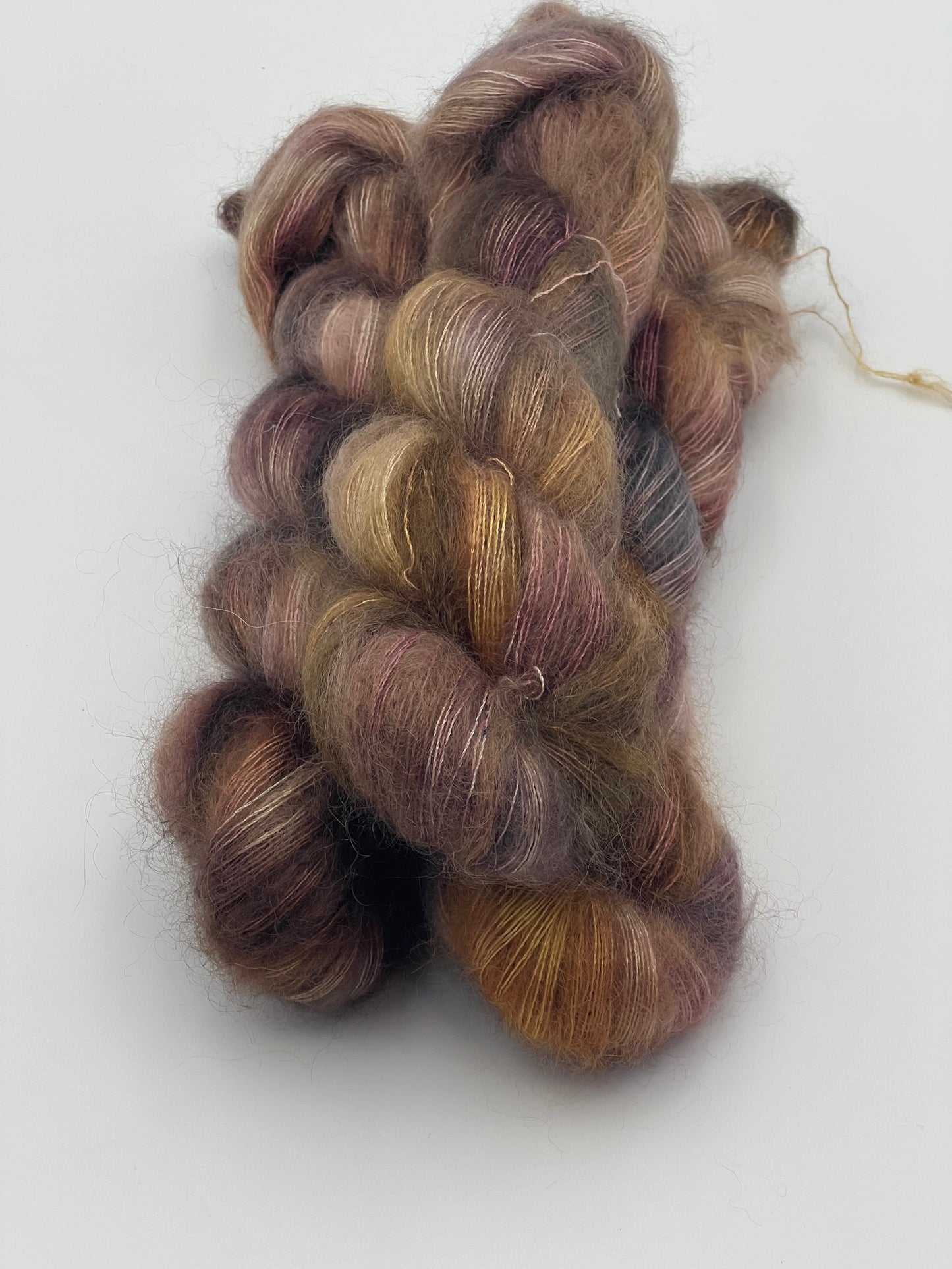 Unik Garn Silk Mohair - Kaffegrums