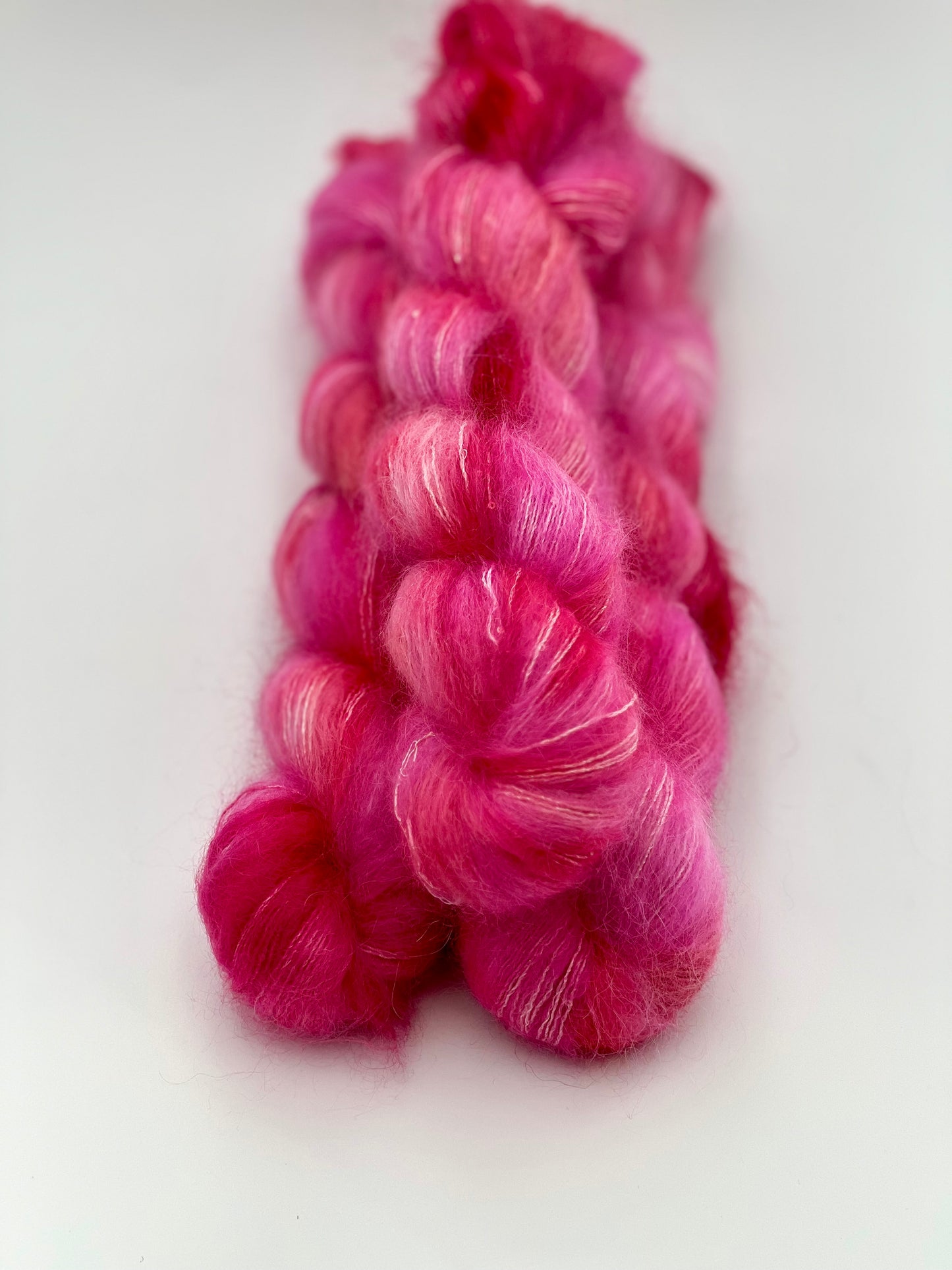 Unik Garn Silk Mohair Sequin  - Pink Power