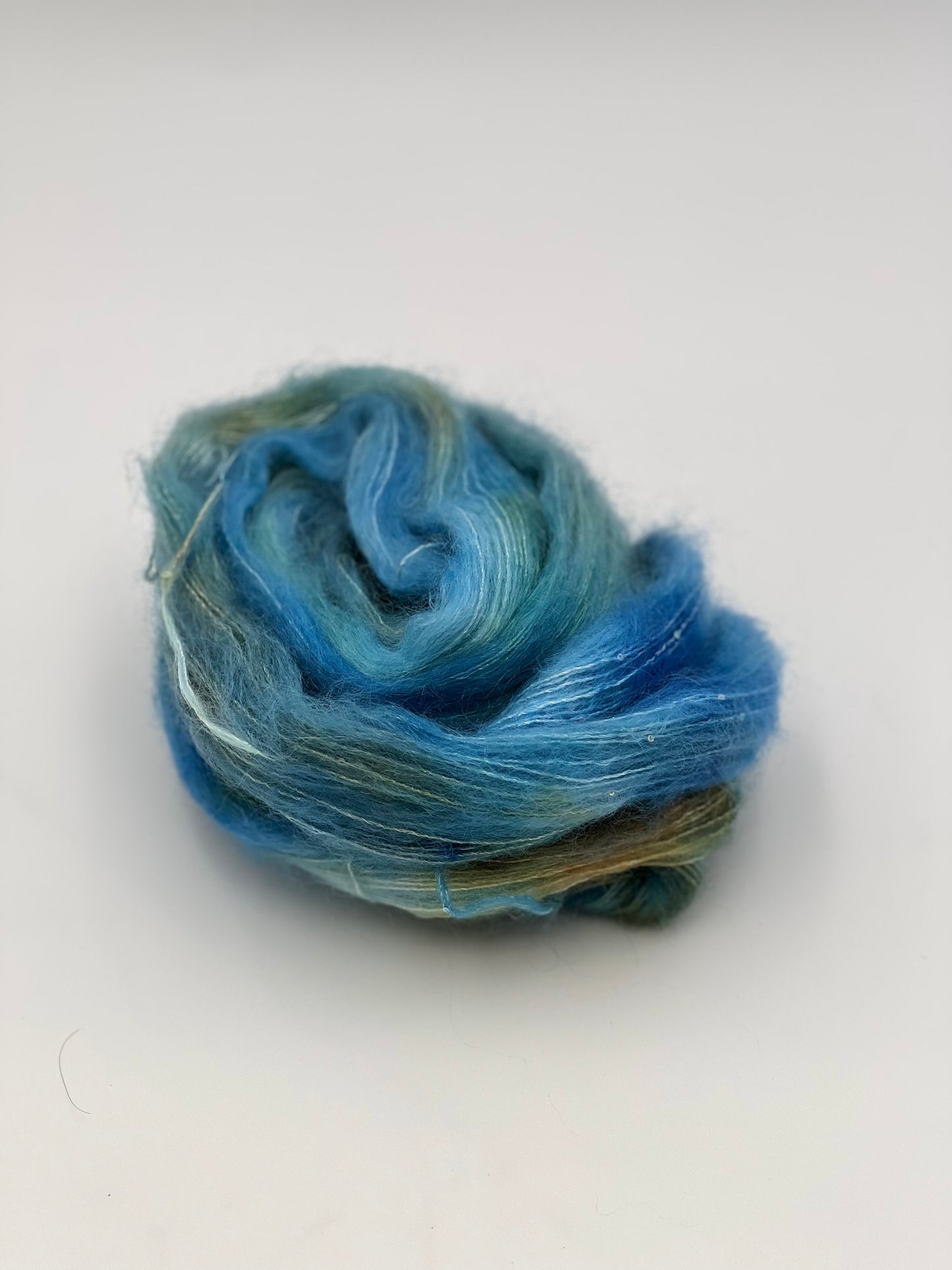 Unik Garn Silk Mohair Sequin - Bølgebrus