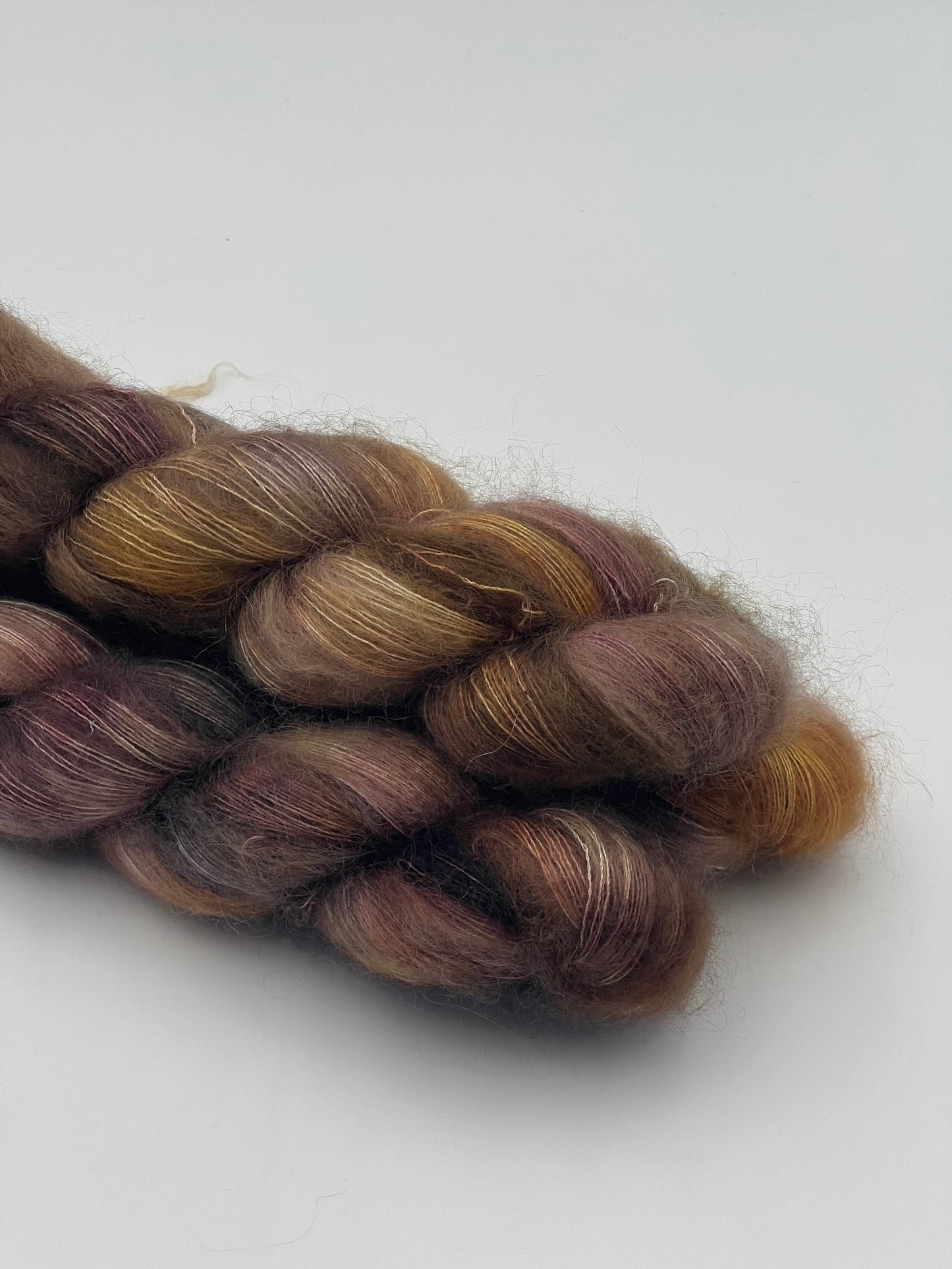 Unik Garn Silk Mohair - Kaffegrums