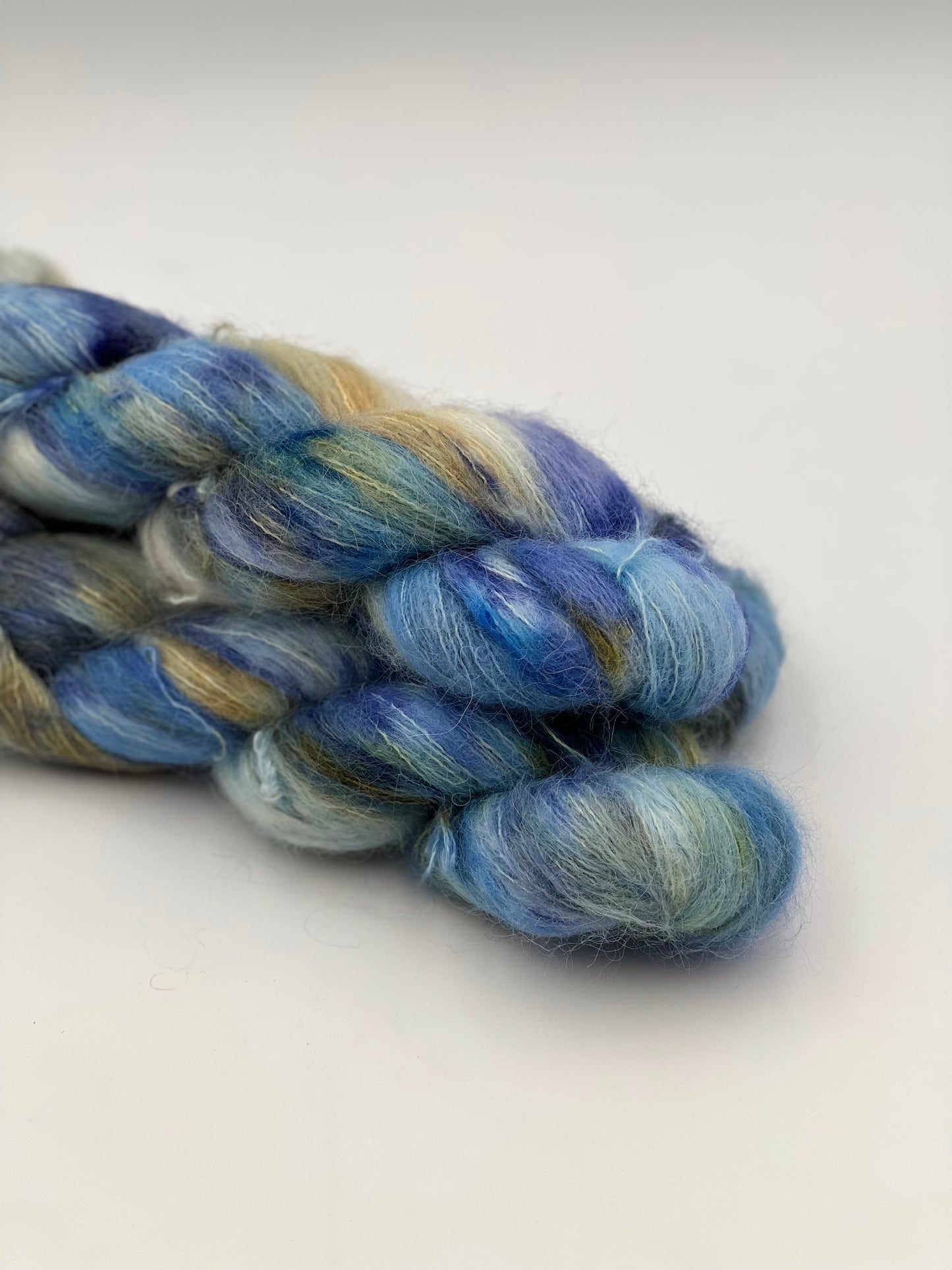 Unik Garn Brushed Suri Alpaka - Nordic Blue