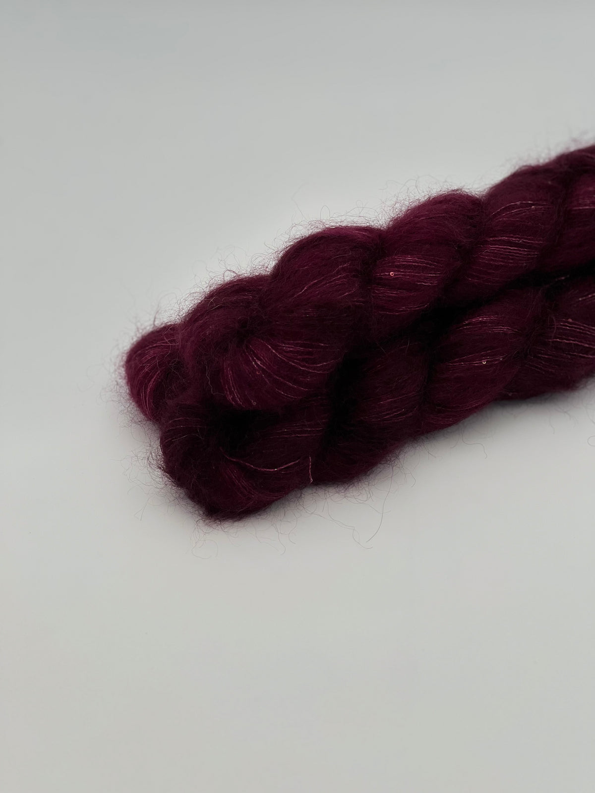 Unik Garn Silk Mohair Sequin - Wine Rose