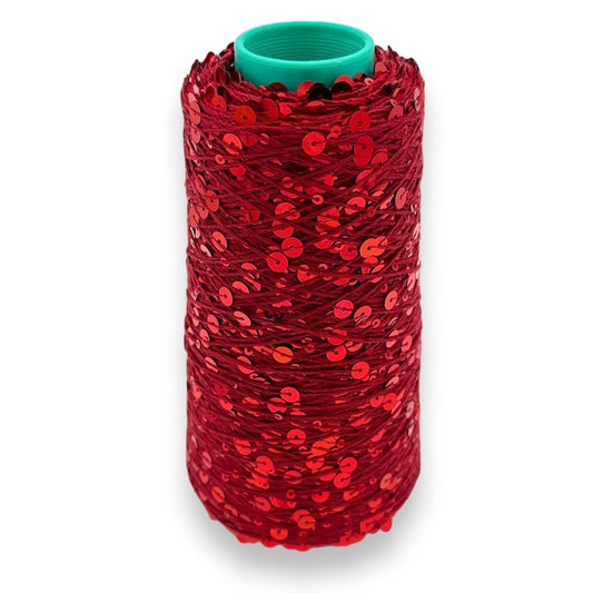 Wolle Halle Paillet Garn - Beere