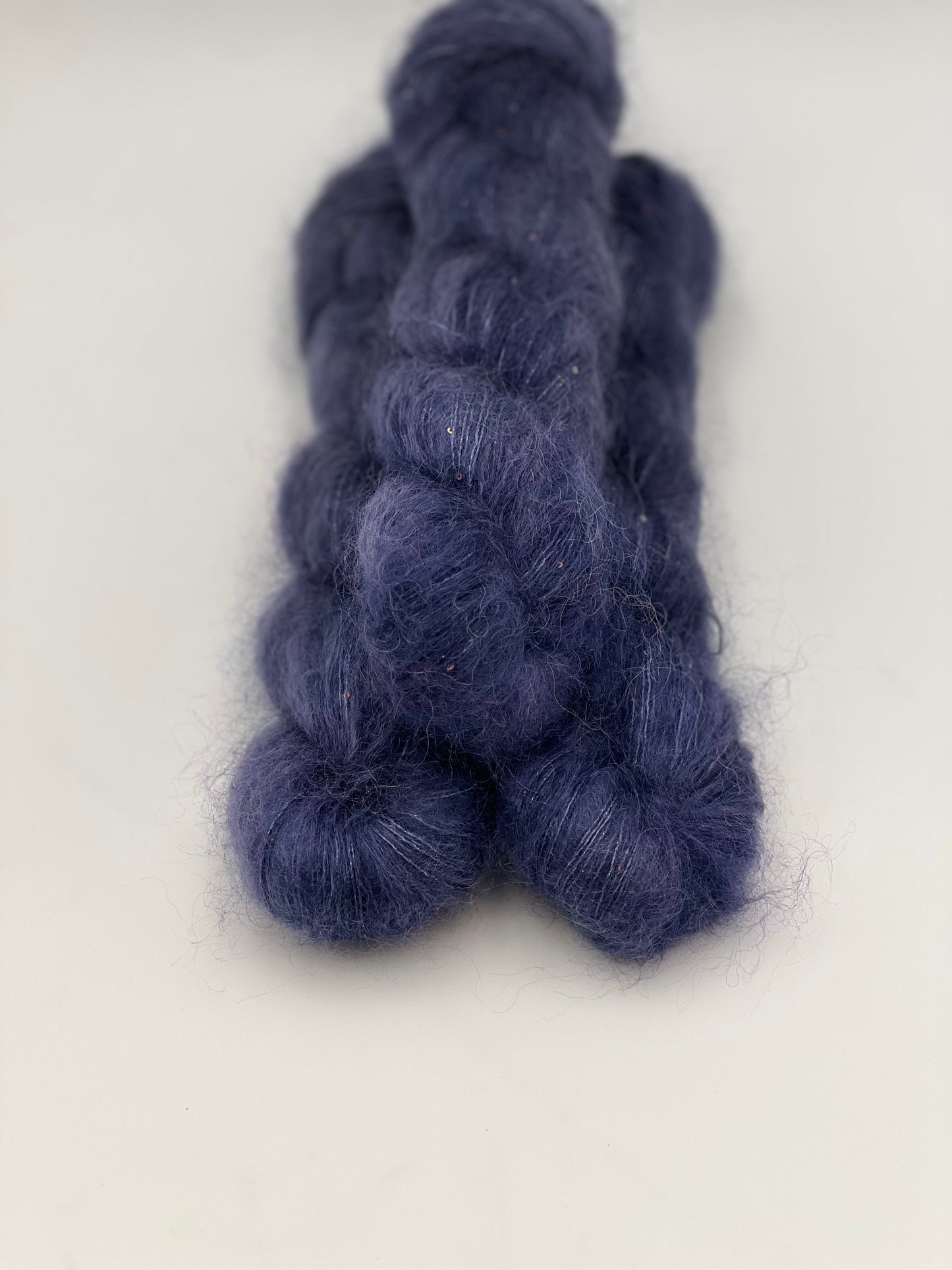 Unik Garn Silk Mohair Sequin  - Midnatsblå