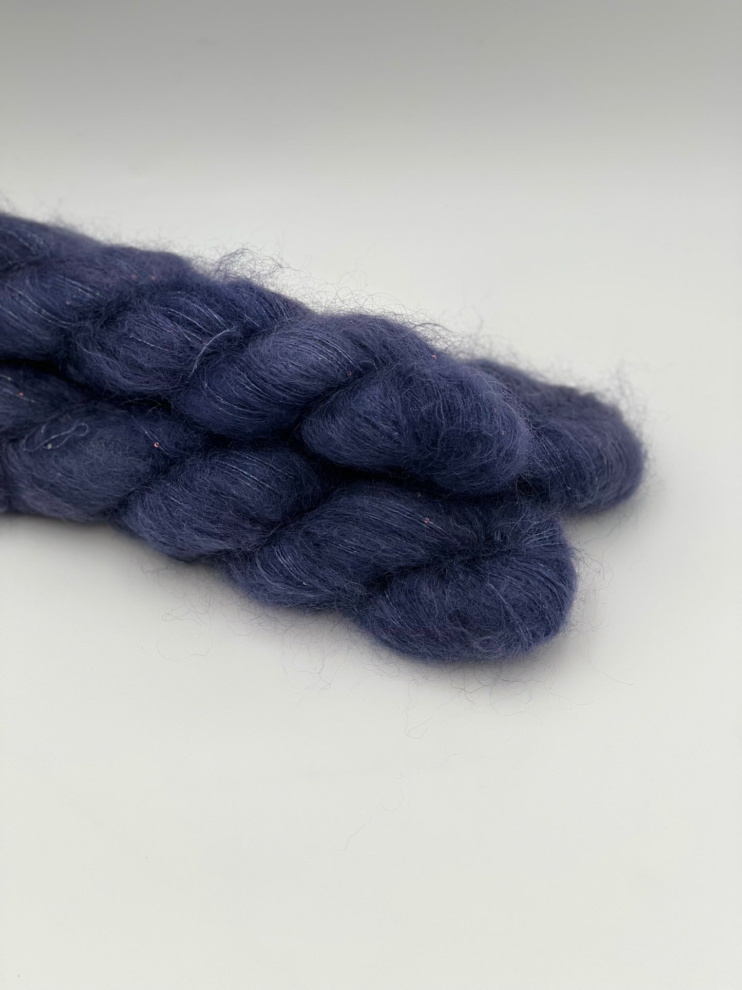 Unik Garn Silk Mohair Sequin  - Midnatsblå