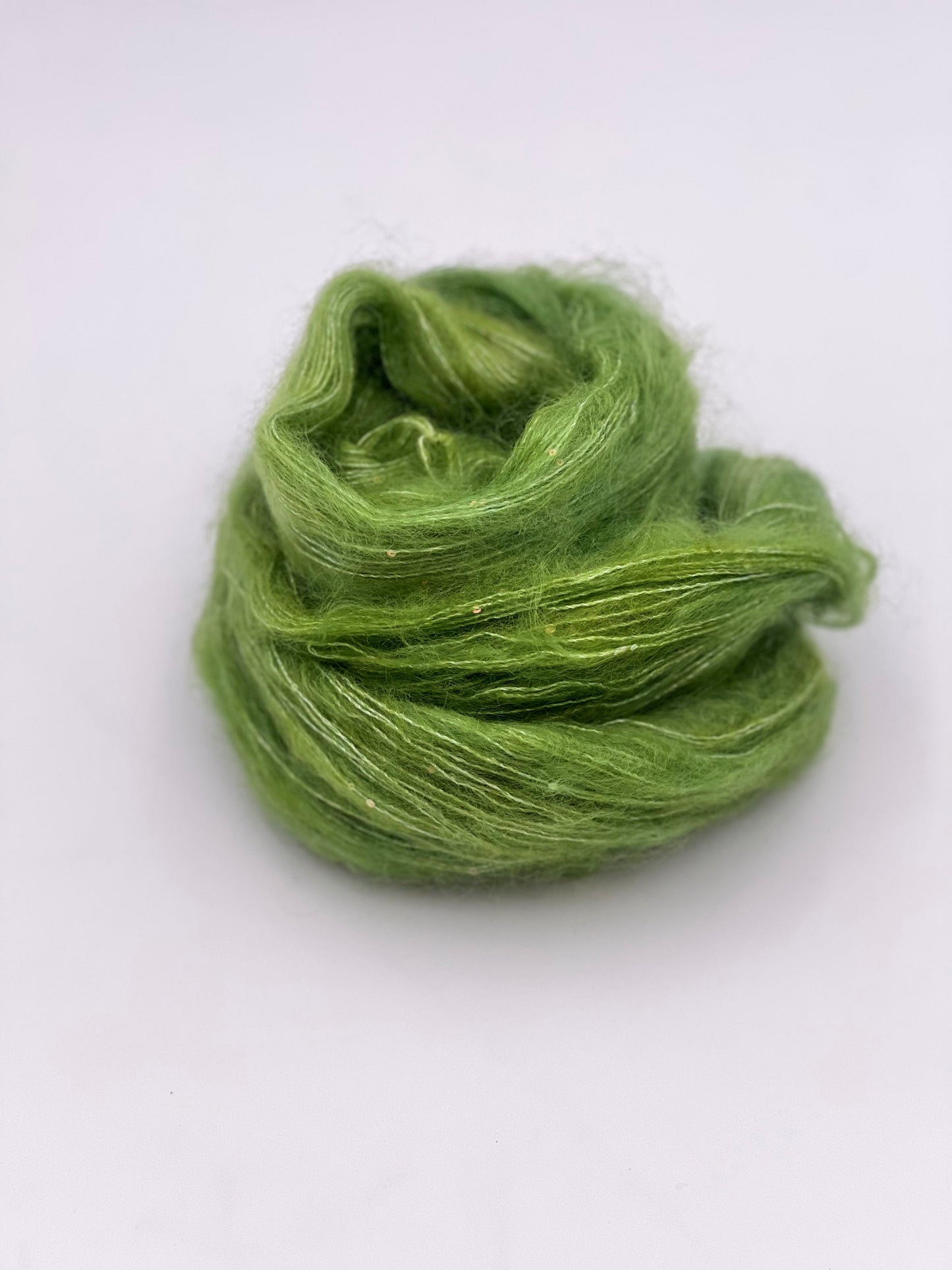 Unik Garn Silk Mohair Sequin  - Kaktus