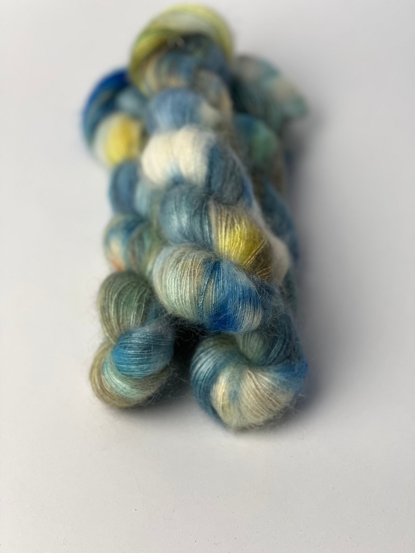 Unik Garn Silk Mohair - Blå Planet