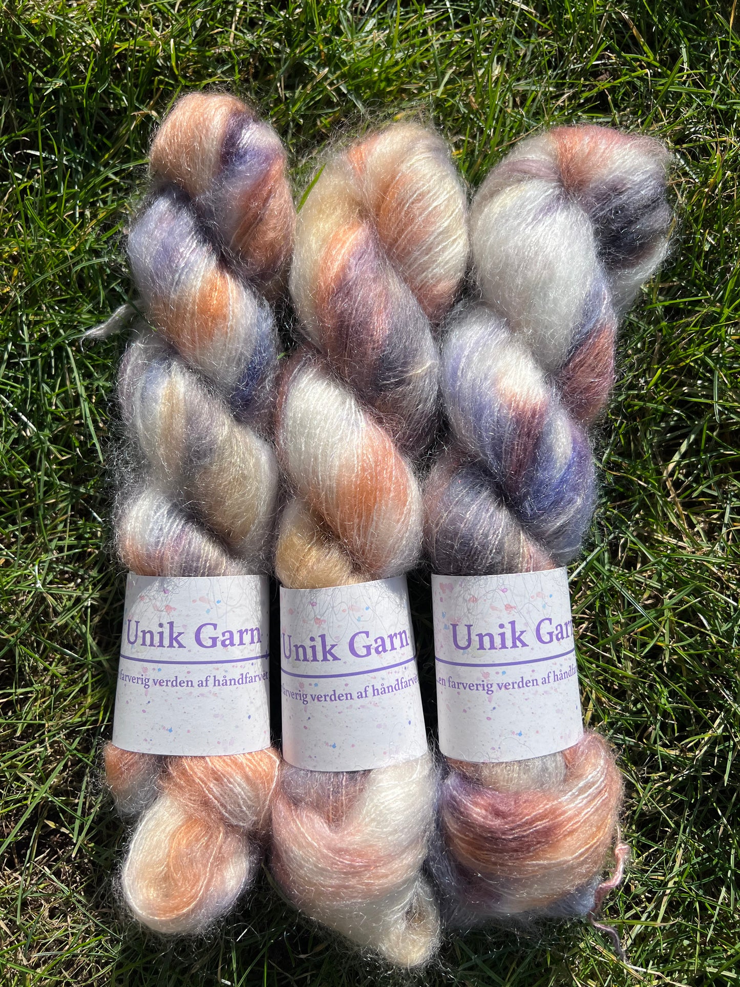 Unik Garn Silk Mohair Sequin  - Spiced Pumpkin
