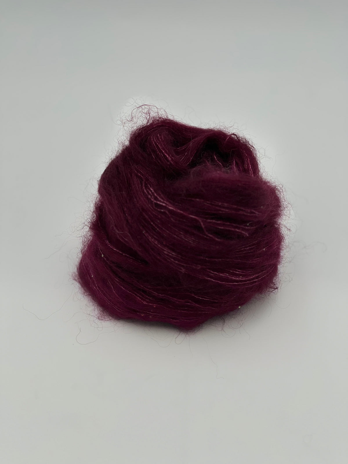 Unik Garn Silk Mohair Sequin - Wine Rose