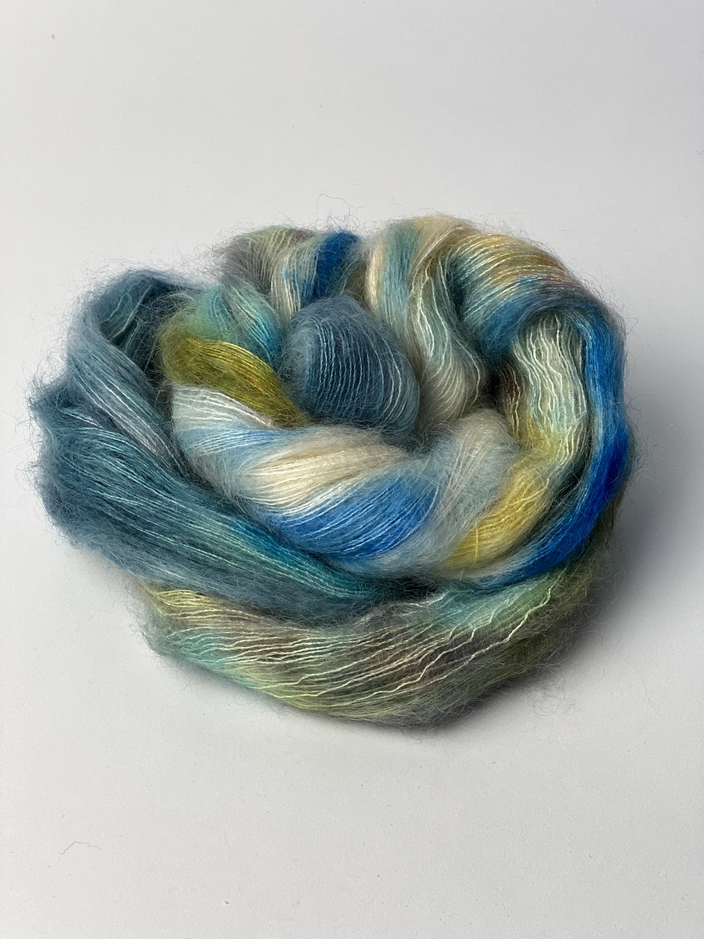 Unik Garn Silk Mohair - Blå Planet